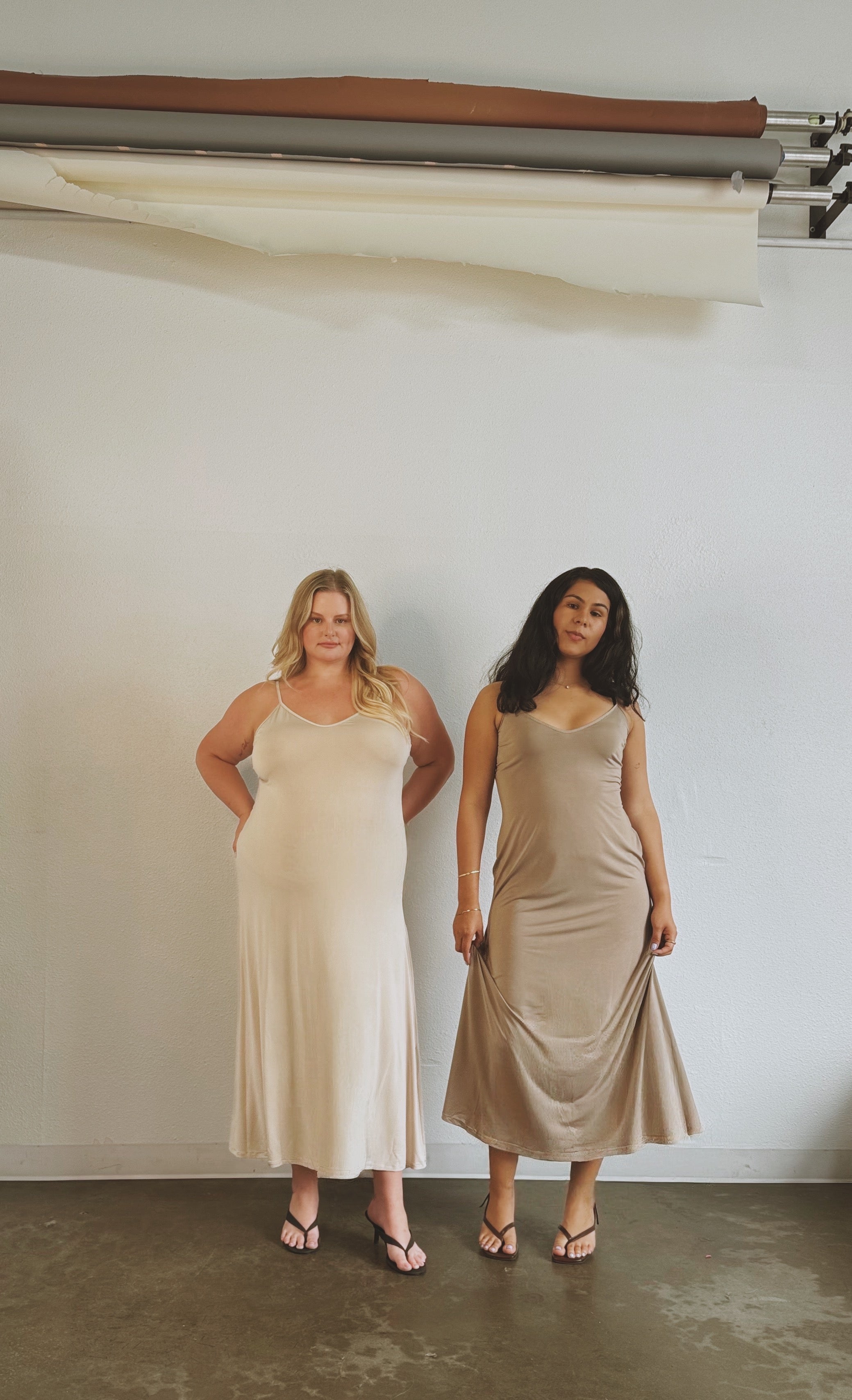 slip dress under PQ Swim Luxe Layers Nude / Nude This piece also layers beautifully under most of our organza dresses Out From Under Stardust Slip