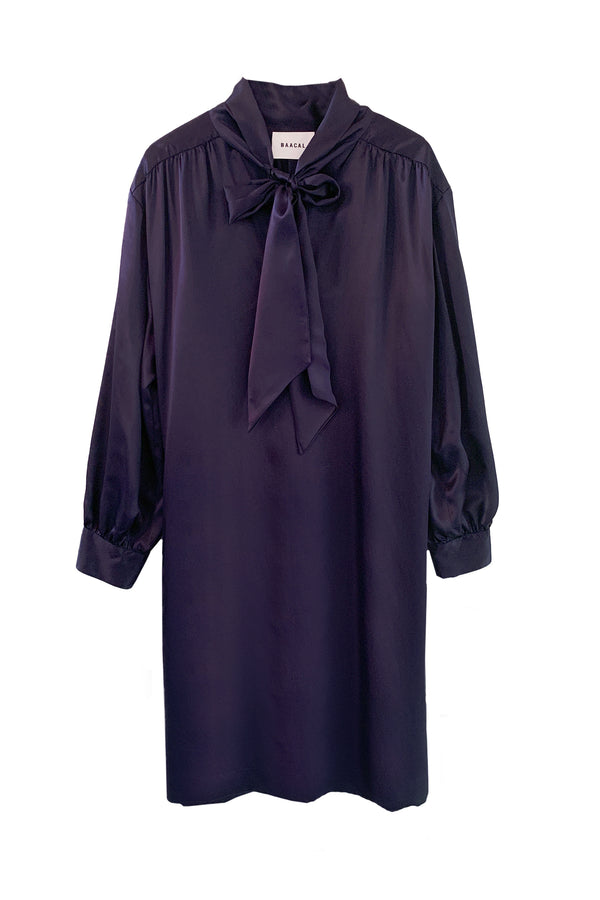 marion eggplant dress flat