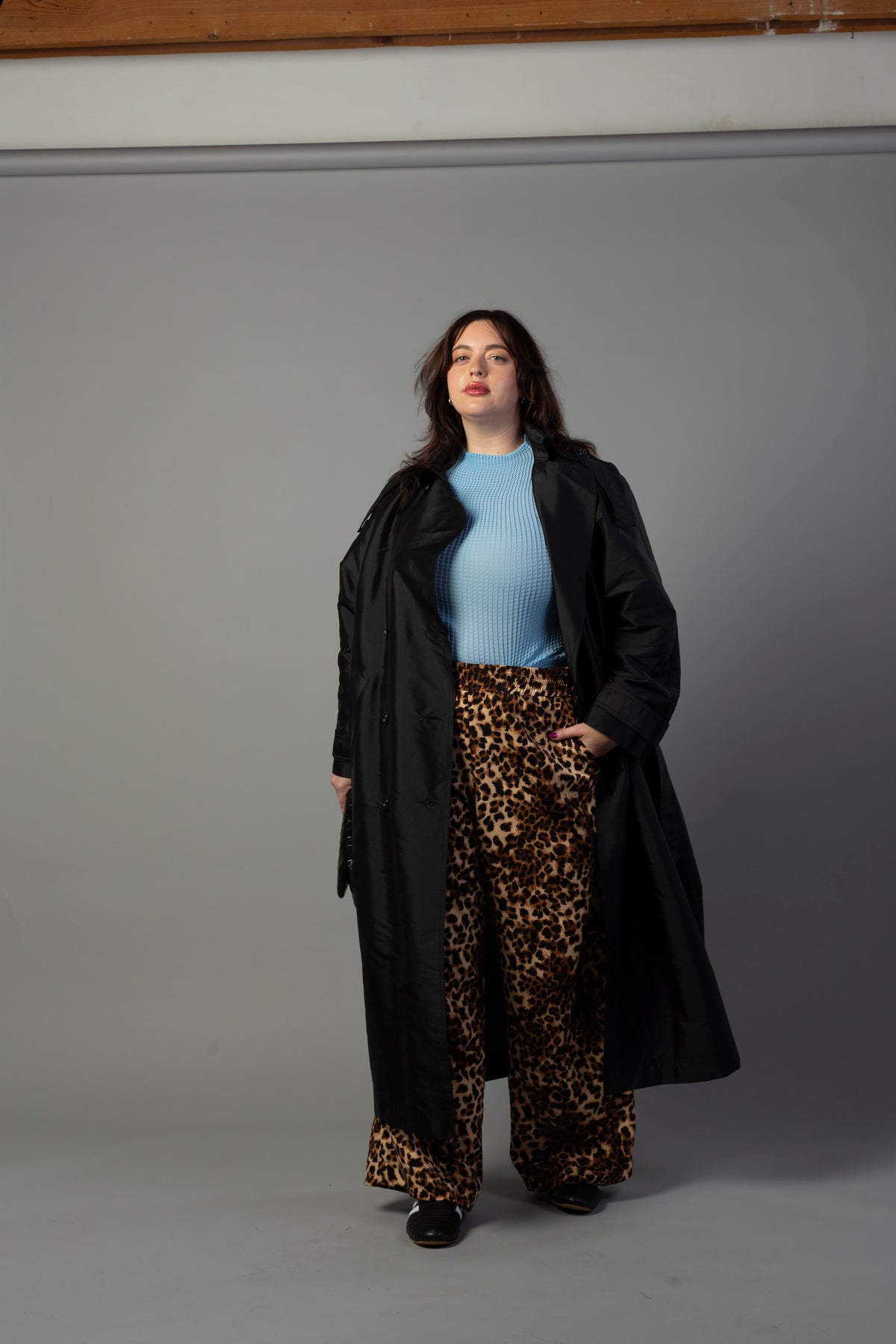 Riley Wide Leg Pant - Leopard