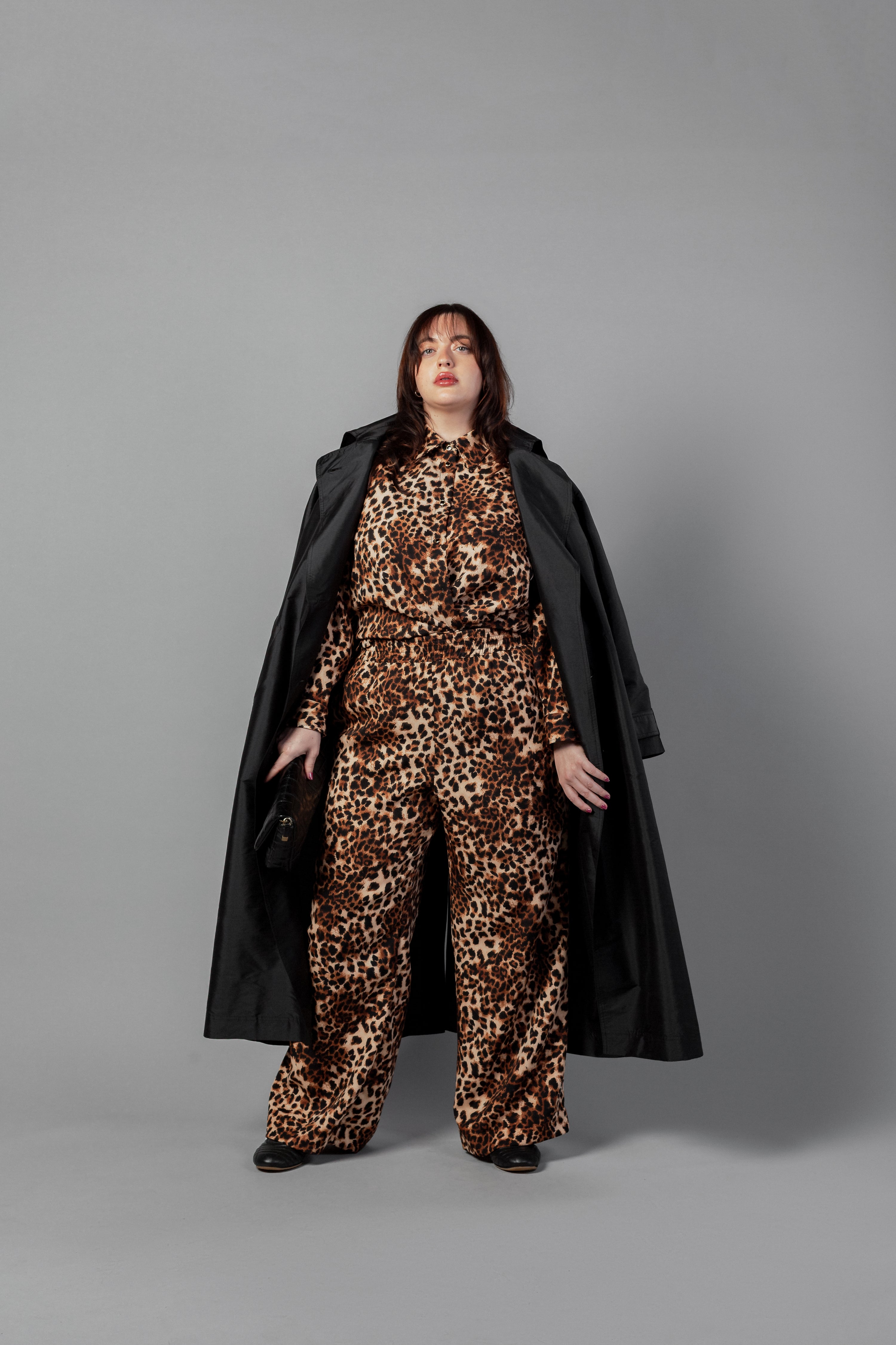 Riley & Quinn Pajama Style Co-Ordinated Set Leopard