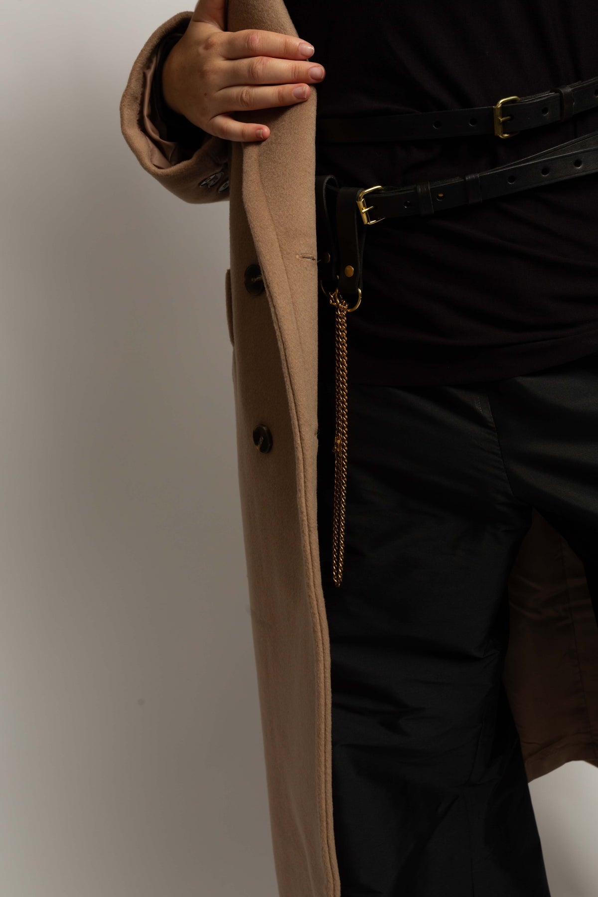Signature Double Breasted Wool Car Coat - Soft Camel