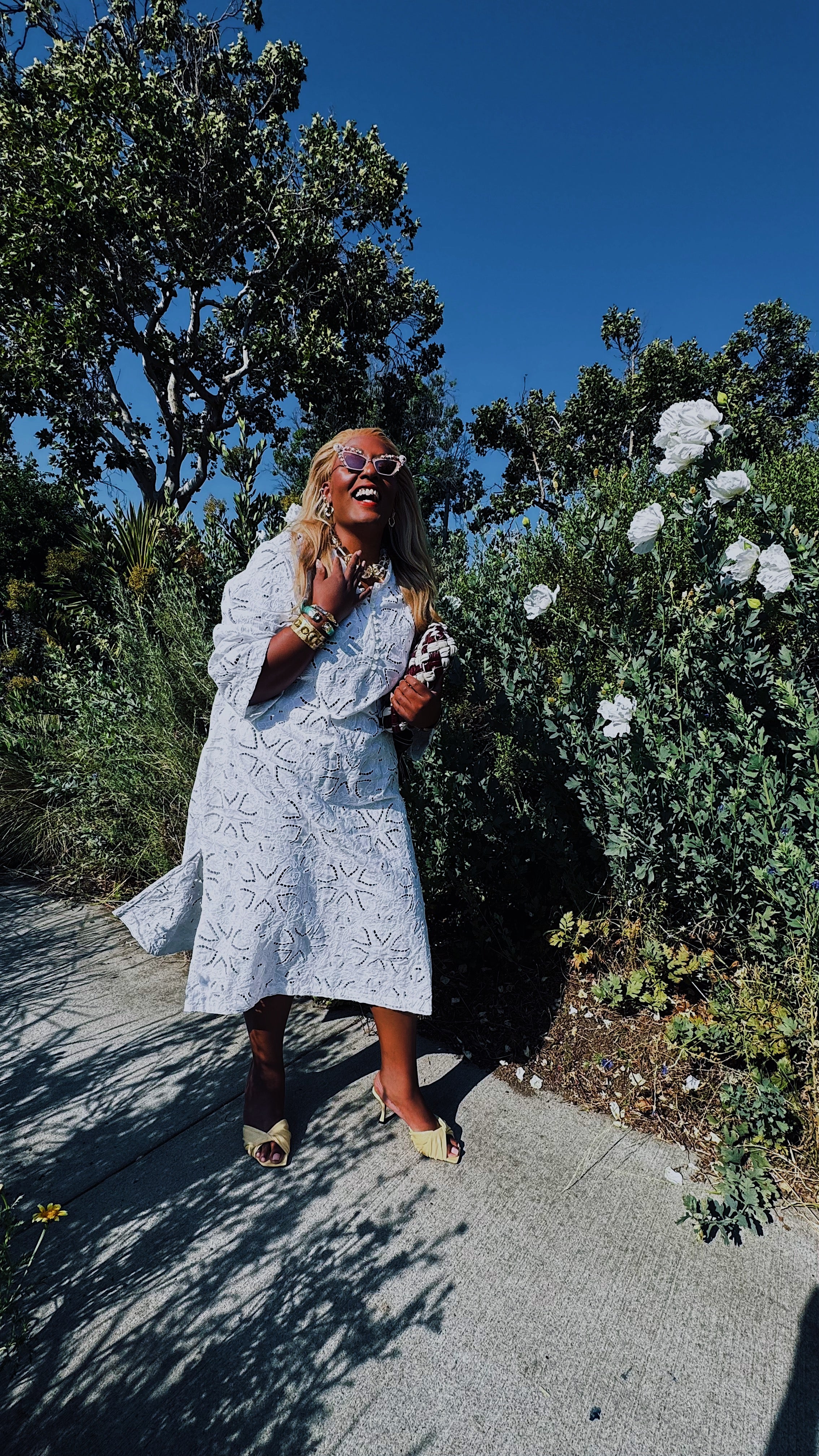 Talitha Dress- White Eyelet