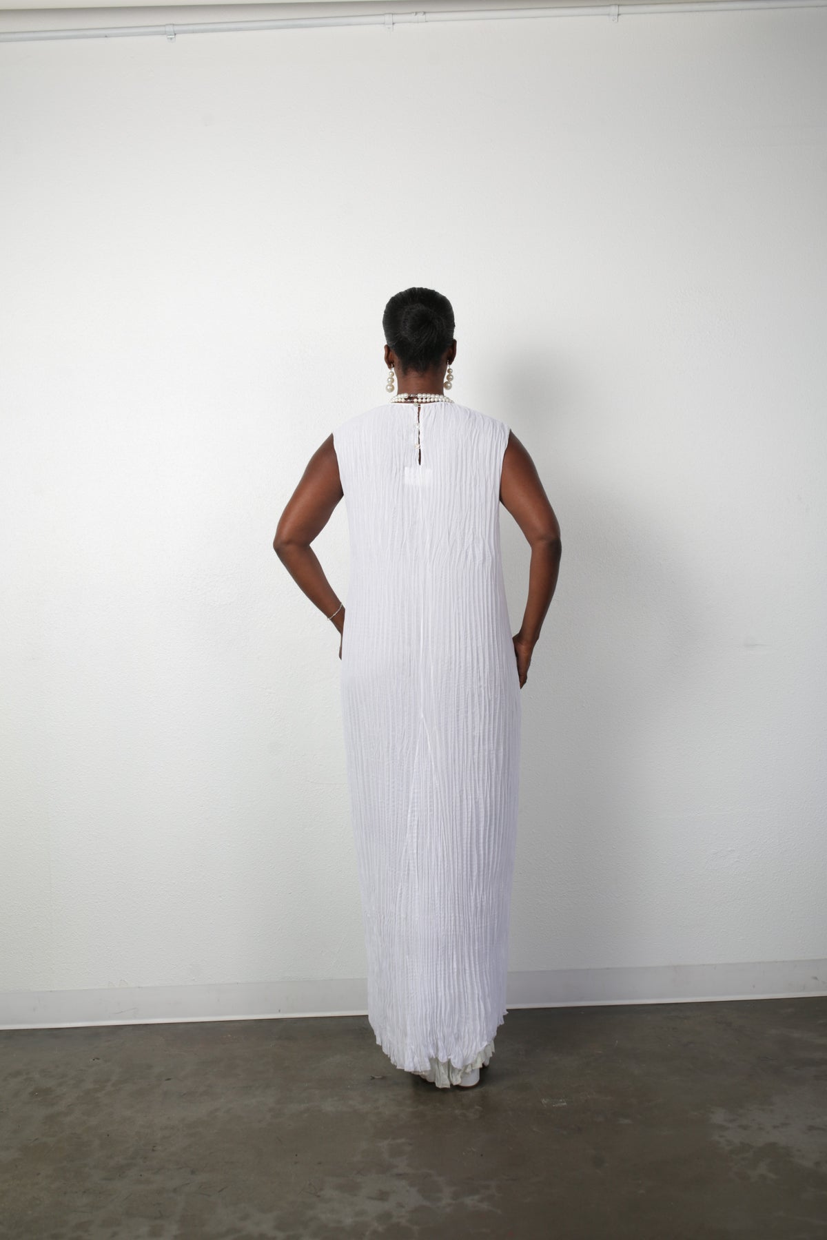 Amelia Pleated Gown - Ivory