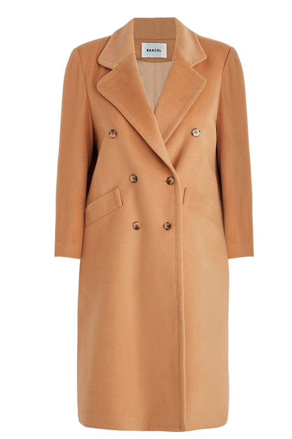Double Breasted Car Coat - Camel - Designed to fit the "True Size Majority" 10+