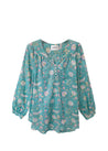 flat of the carly top in robins egg blue