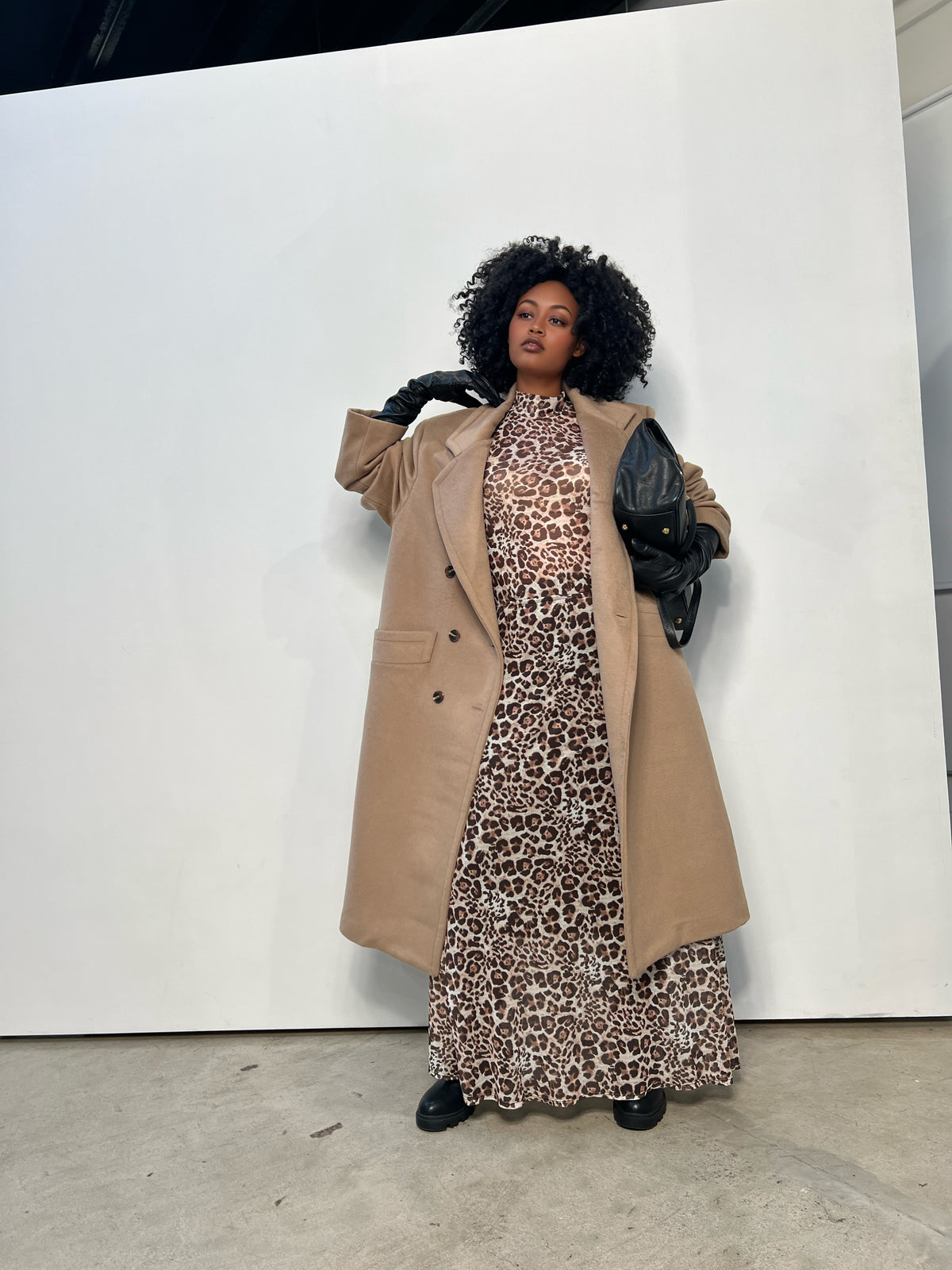Signature Double Breasted Wool Car Coat - Soft Camel