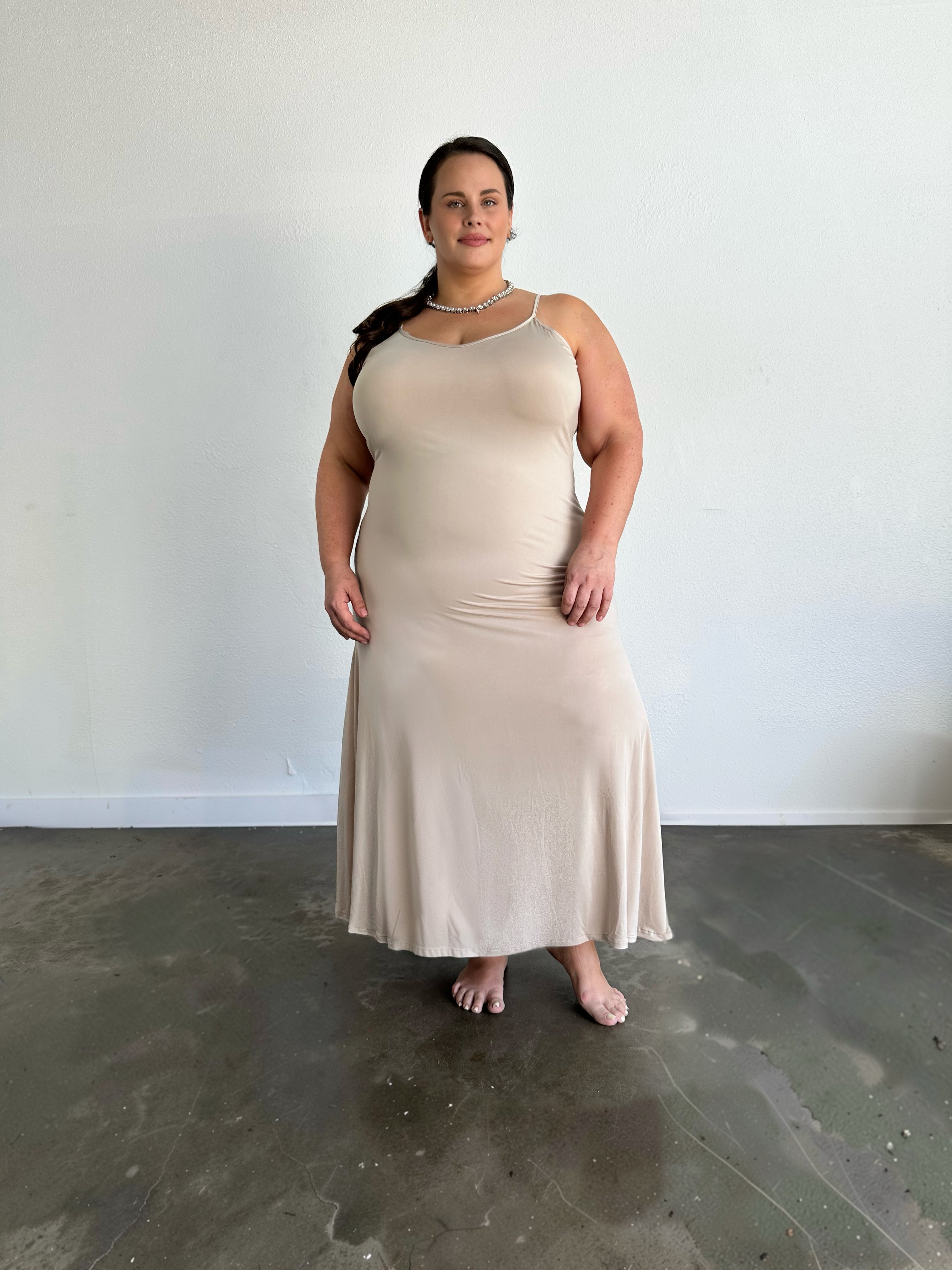 Under it All Slip Dress- Fair Nude