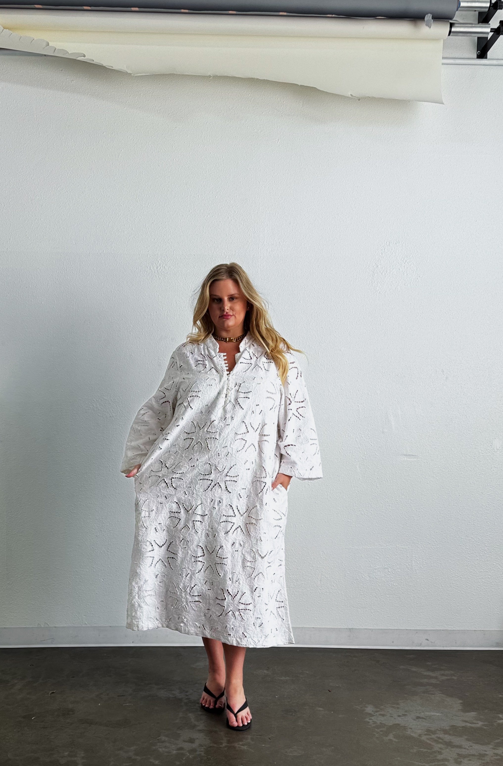 Talitha Dress- White Eyelet