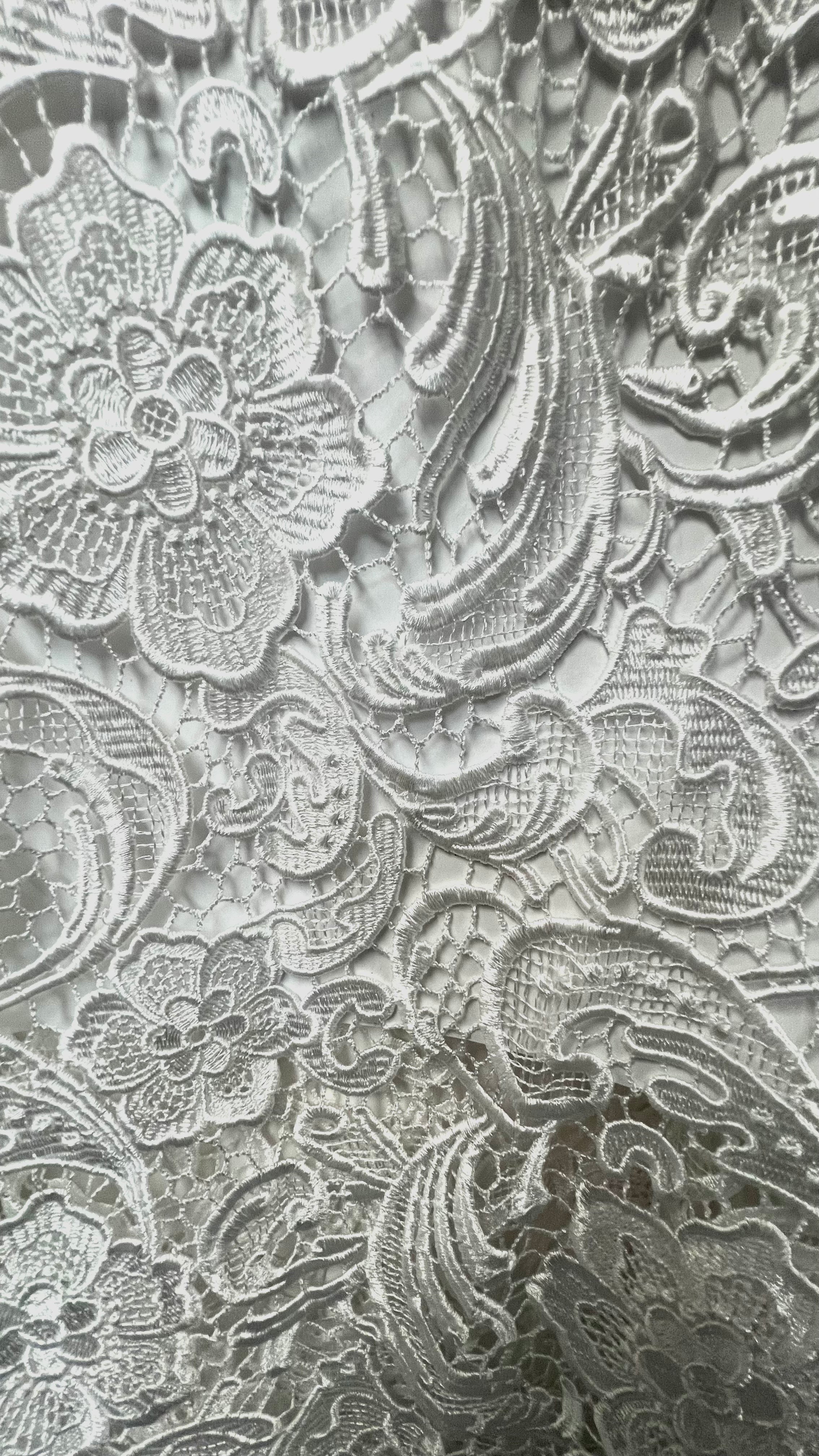 Talitha French Guipure Lace Kaftan Dress - Ivory