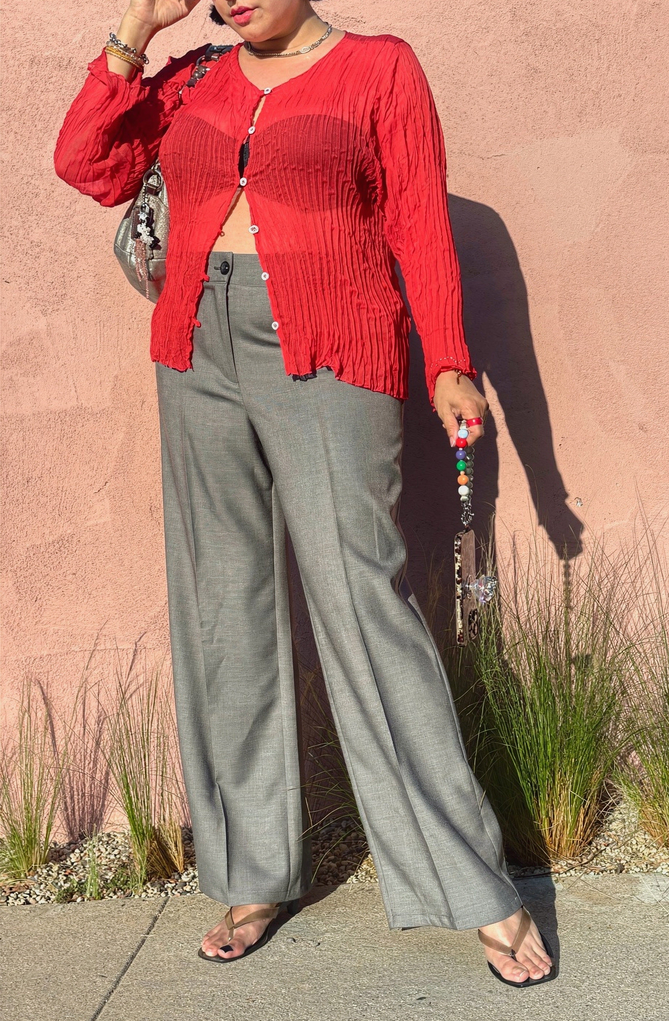 Hepburn Wide Leg Pant - Gray – Baacal