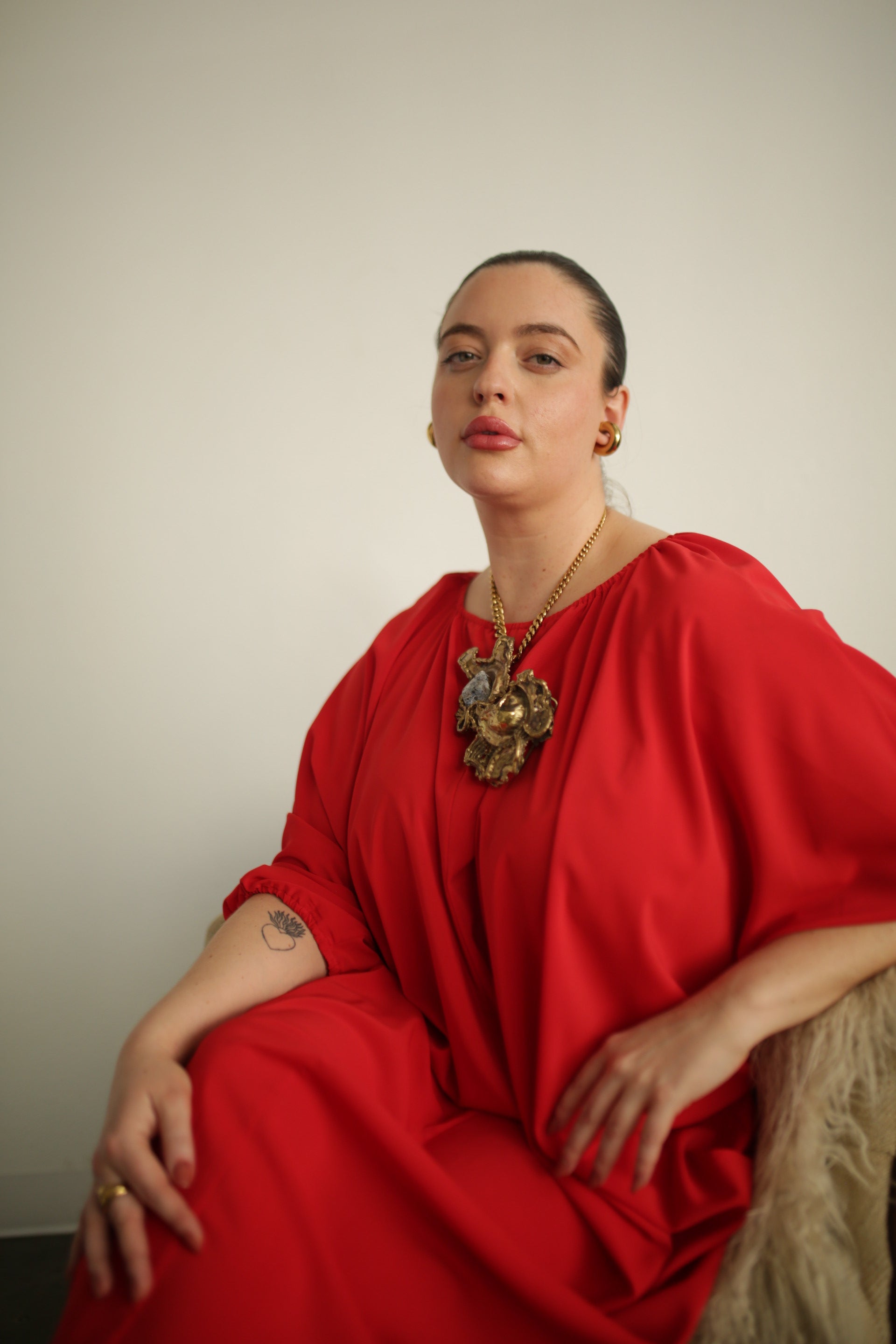 Maxine Kaftan- Crimson Red