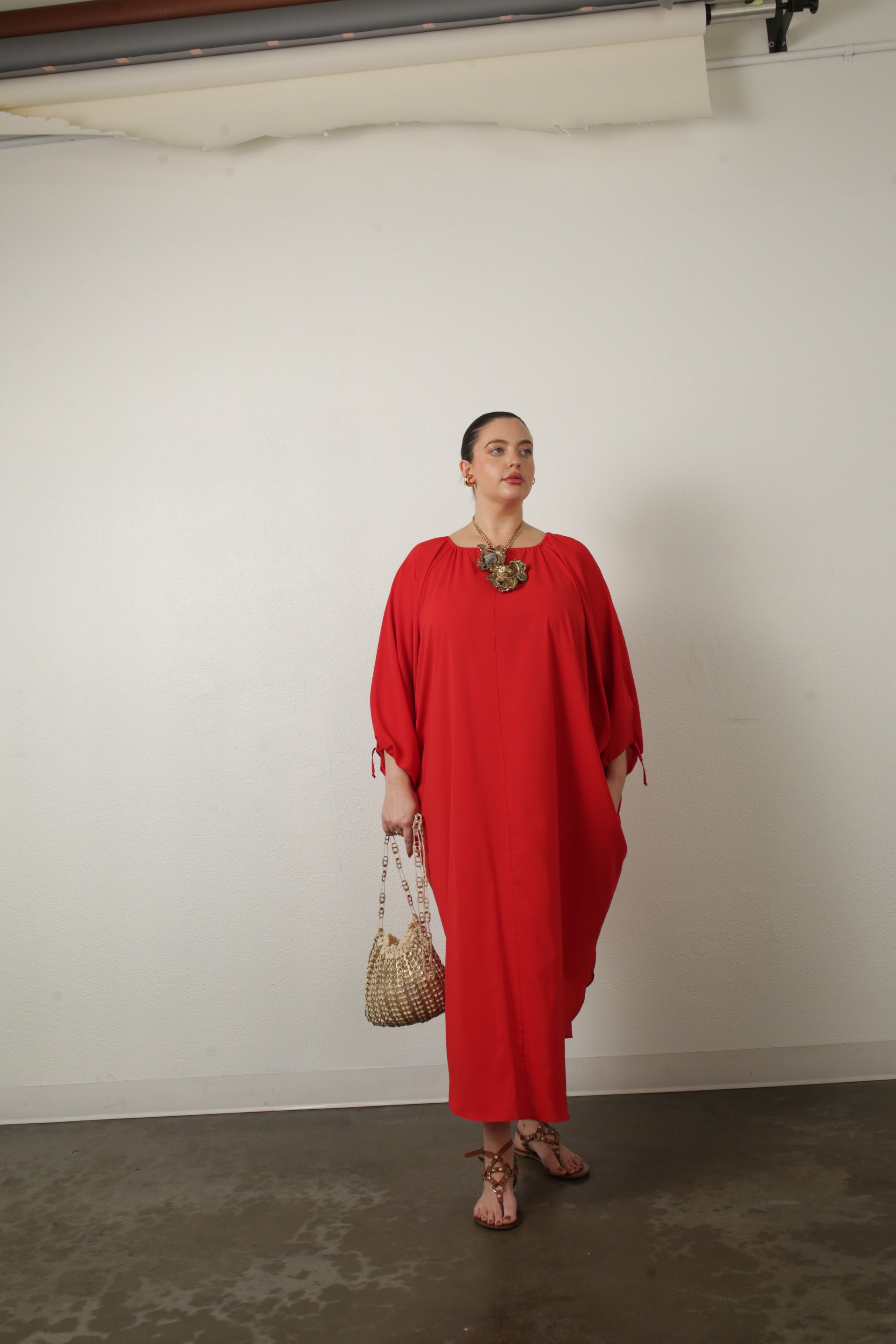 Maxine Kaftan- Crimson Red