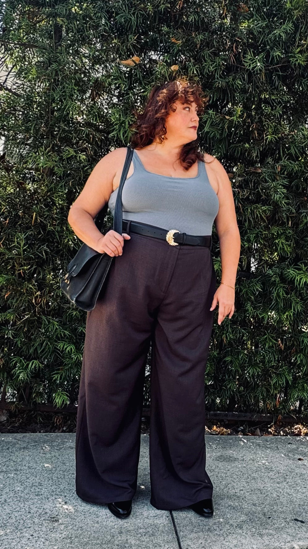 Hepburn Wide Leg Pant - Chocolate