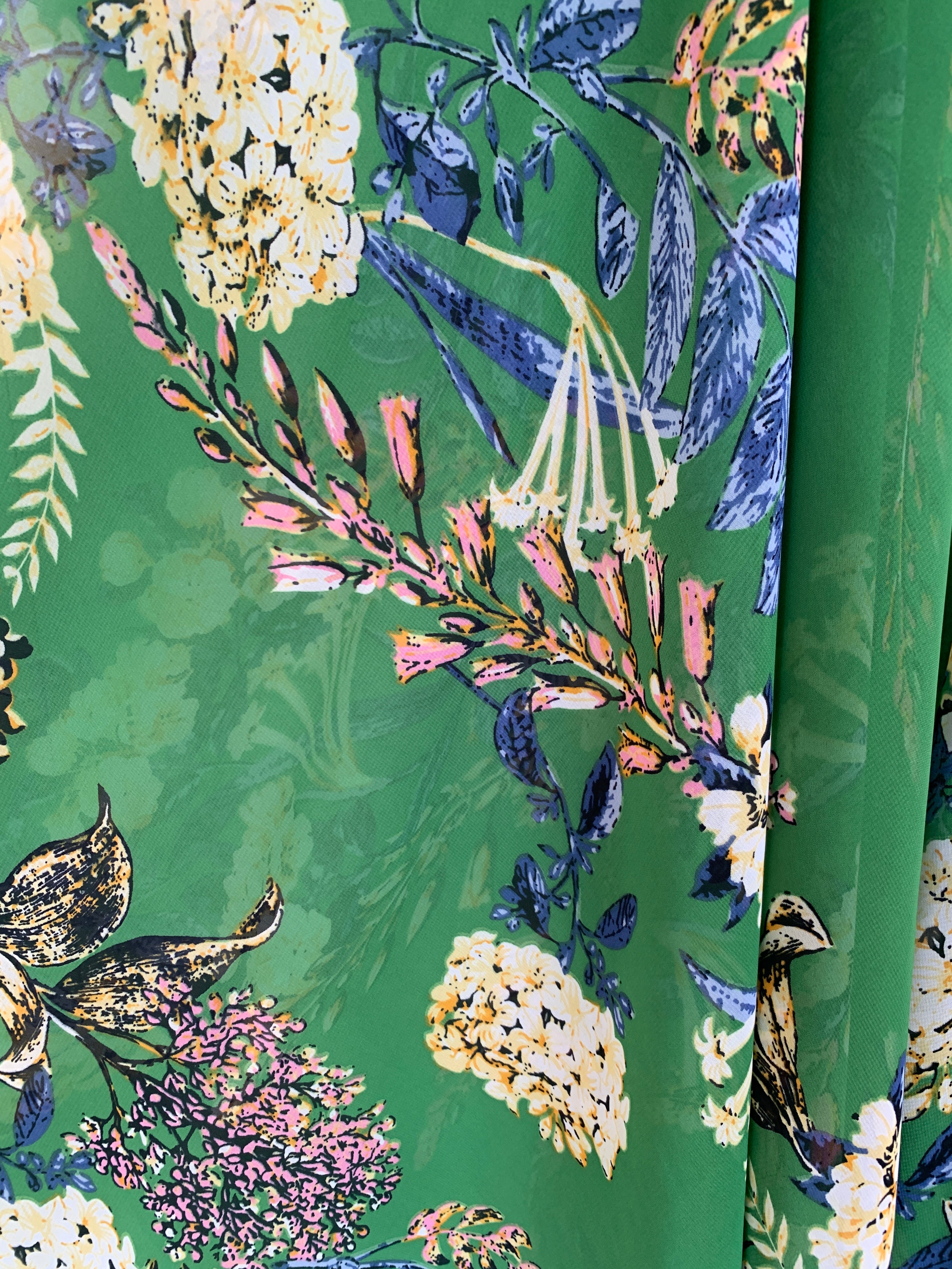 Midi Wrap Dress- Garden Tea