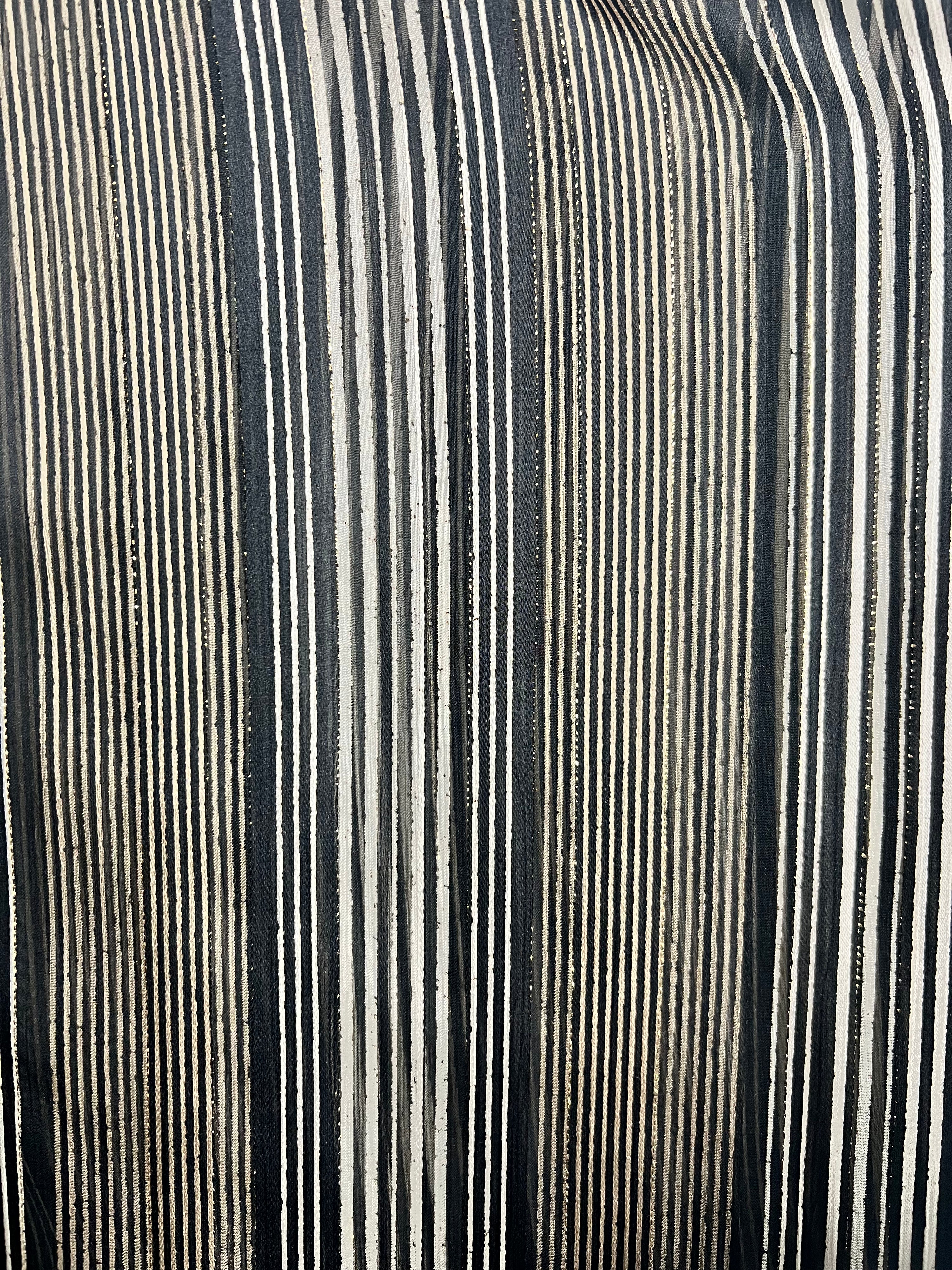 Maxine Kaftan- Gold Black Stripe