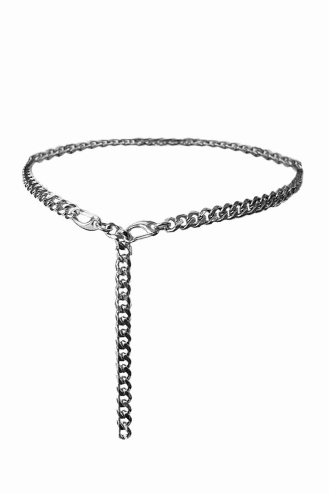 Cuban Chain Belt- Silver – Baacal display picture 3