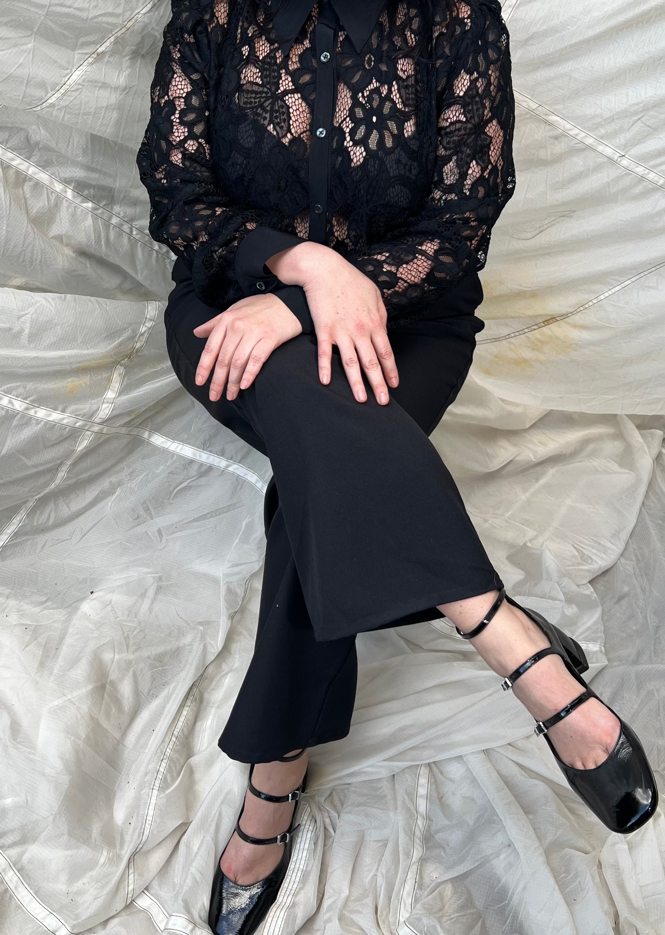Hepburn Wide Leg Pant - Black