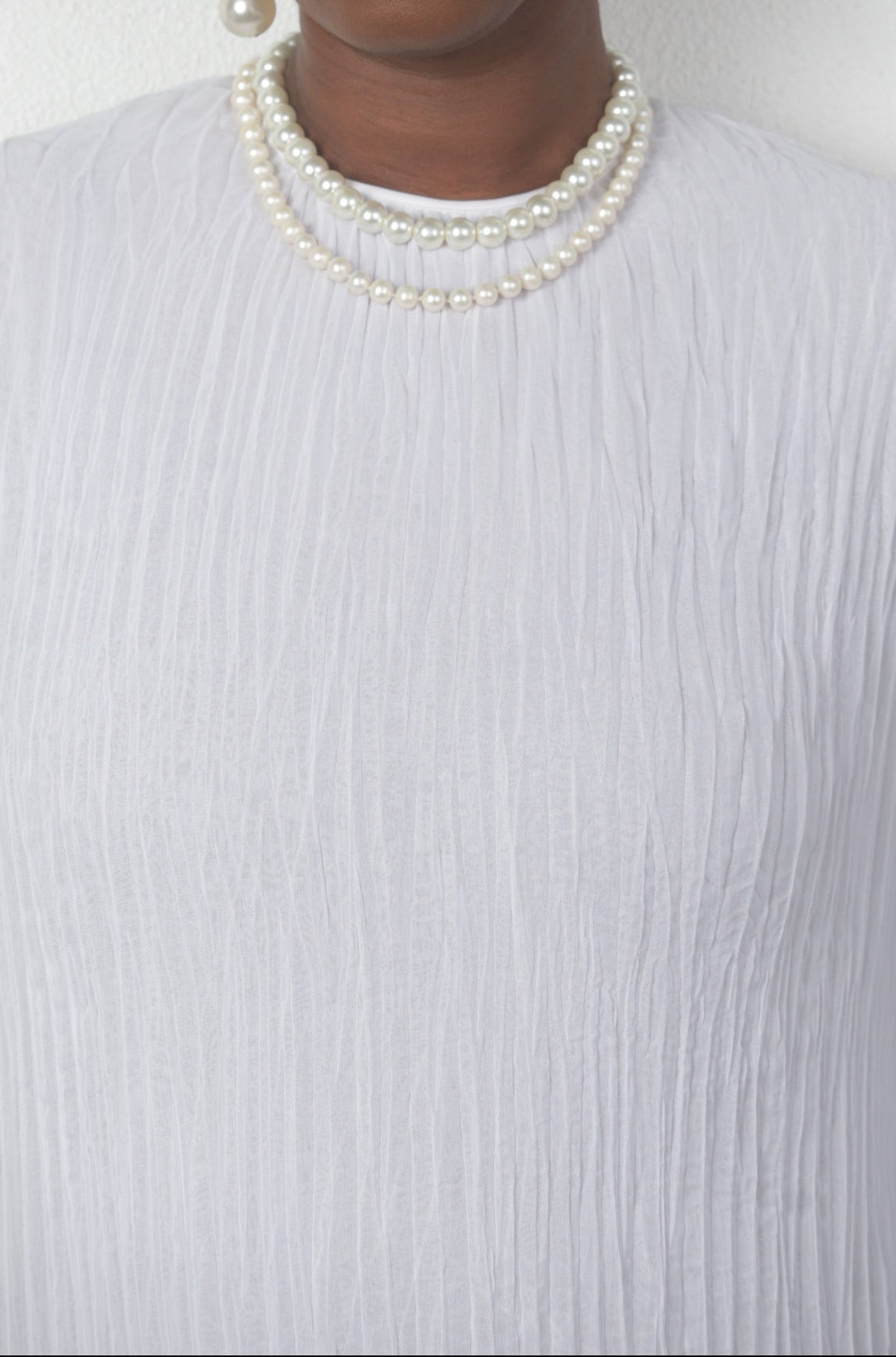 Amelia Pleated Gown - Ivory