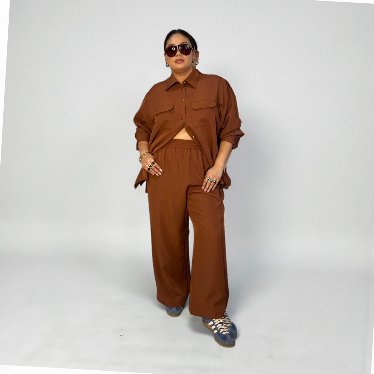 The Payton Two Pocket Shirt - Terracotta