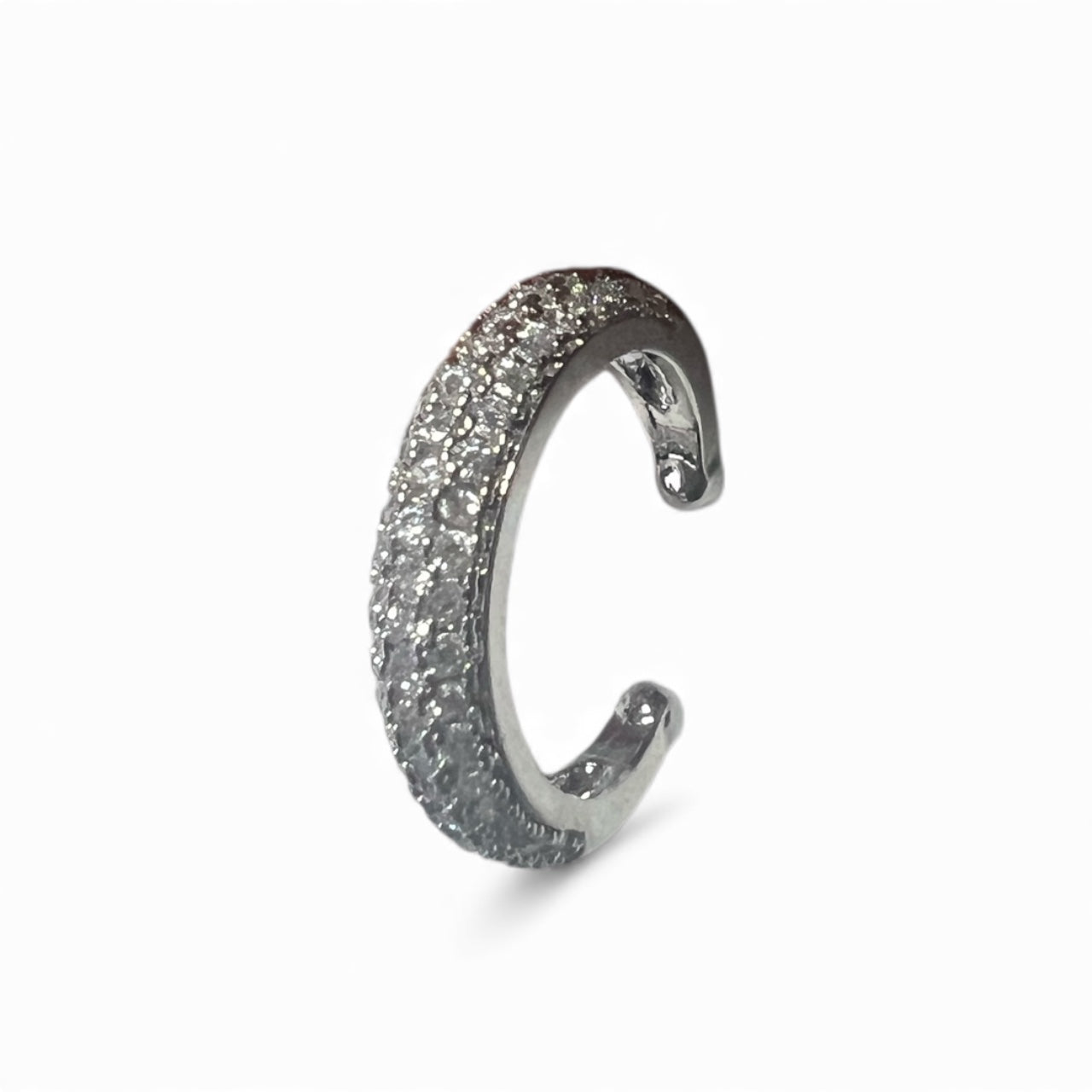 Slender Diamonette Ear Cuff- Platinum