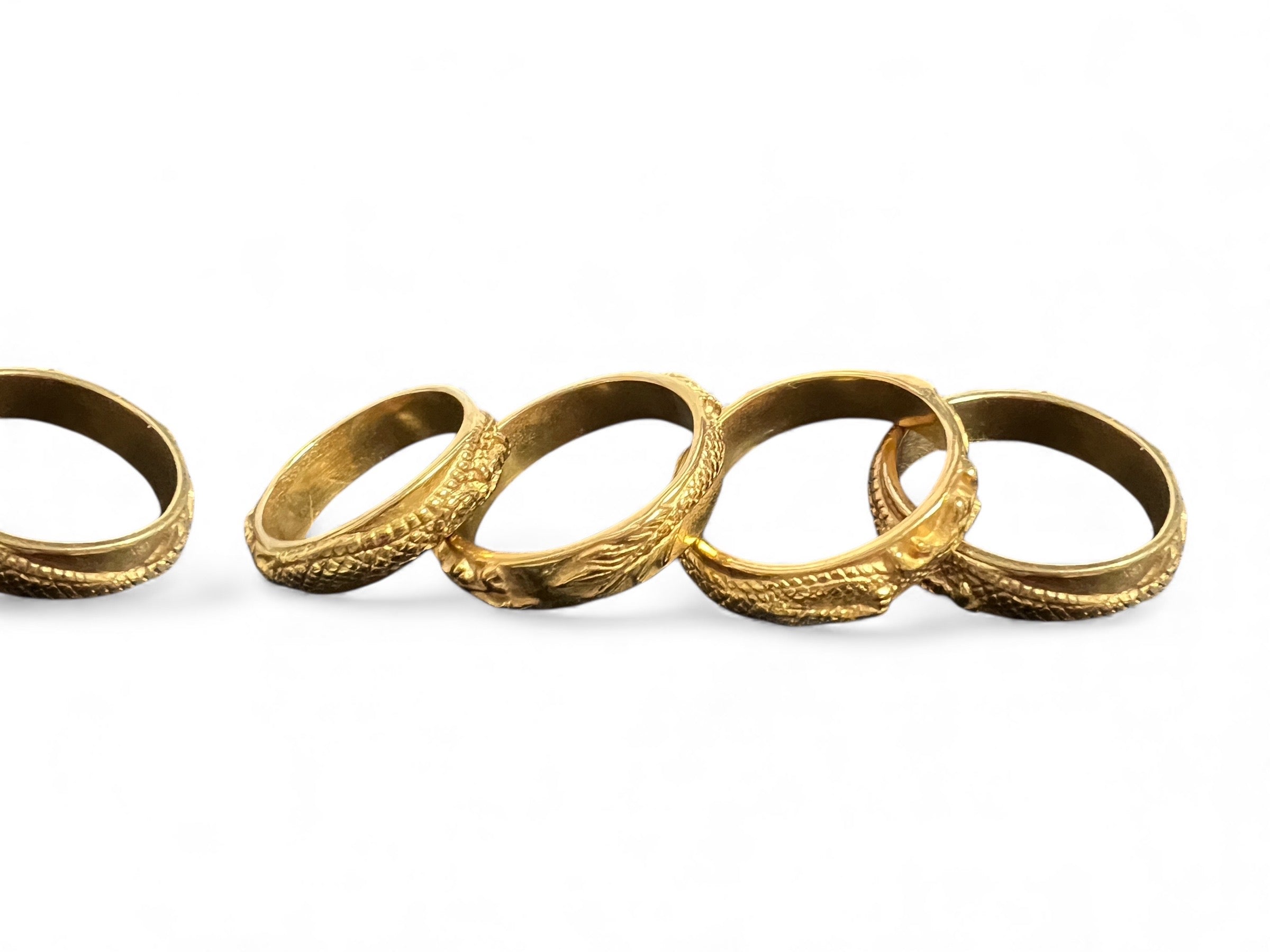 Serpentine Ring- Gold