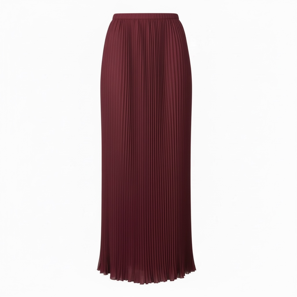 Rue Pleated Skirt- Reversible Coppen Blue/ Burgundy