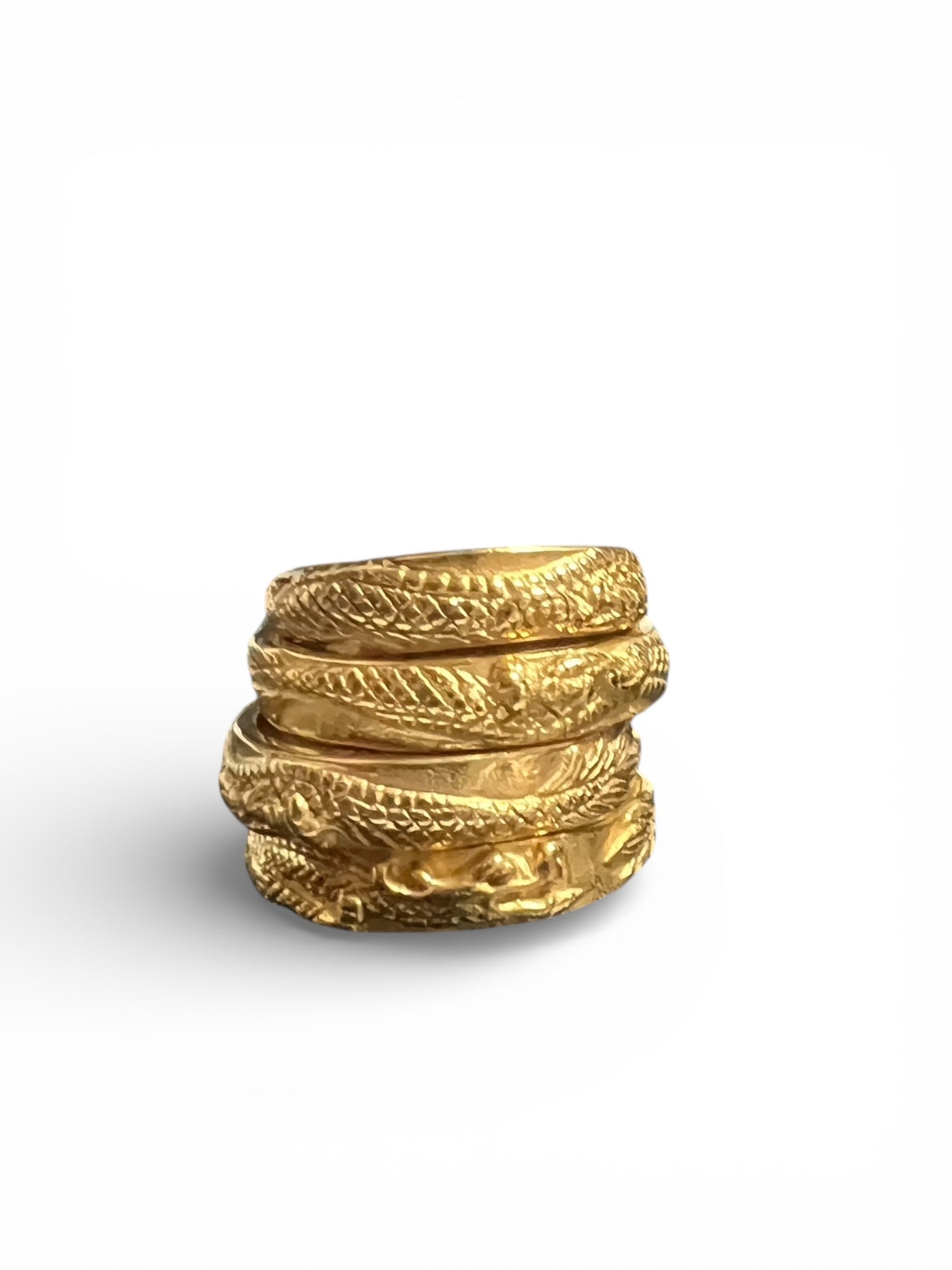 Serpentine Ring- Gold