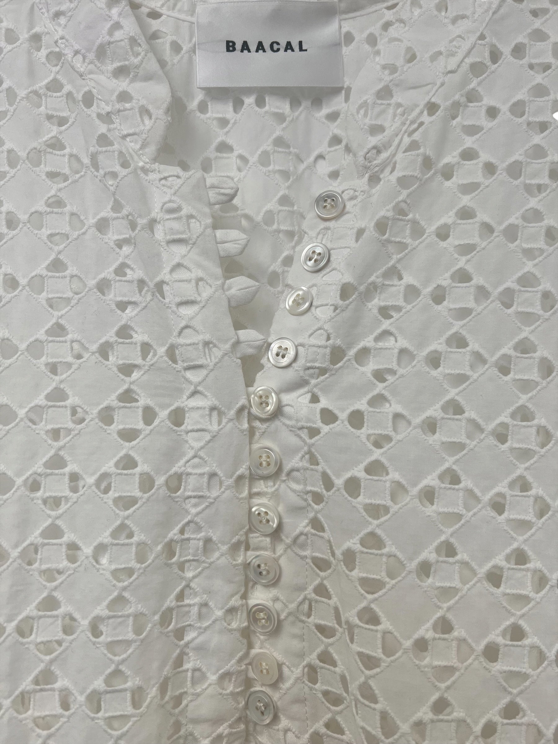 Talitha Dress- Lace Eyelet — detail, fabric