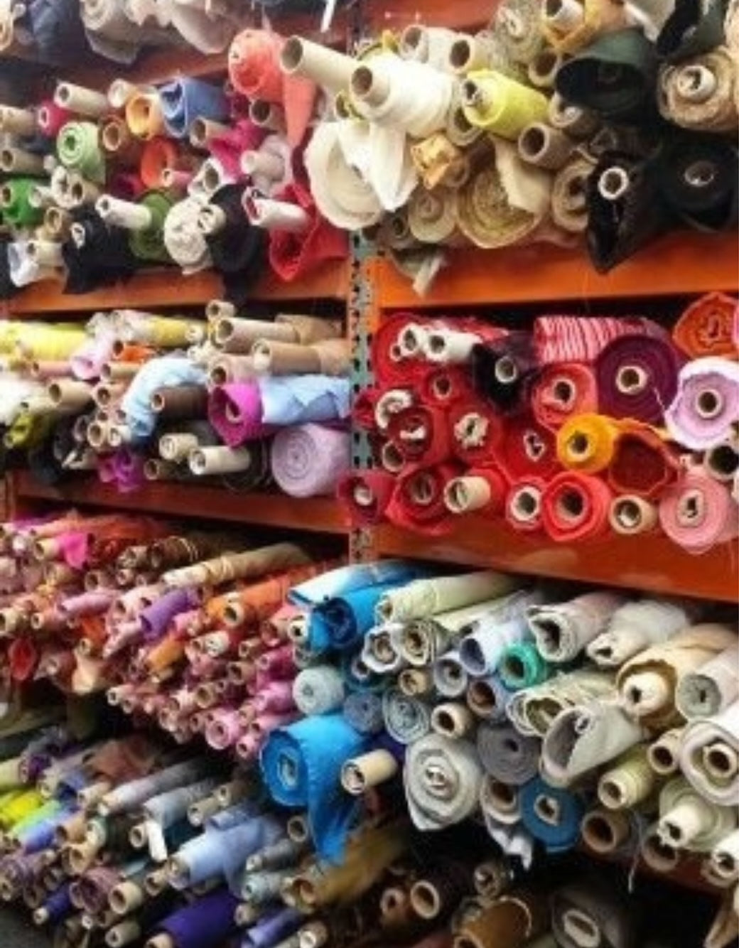 Rolls of fabric