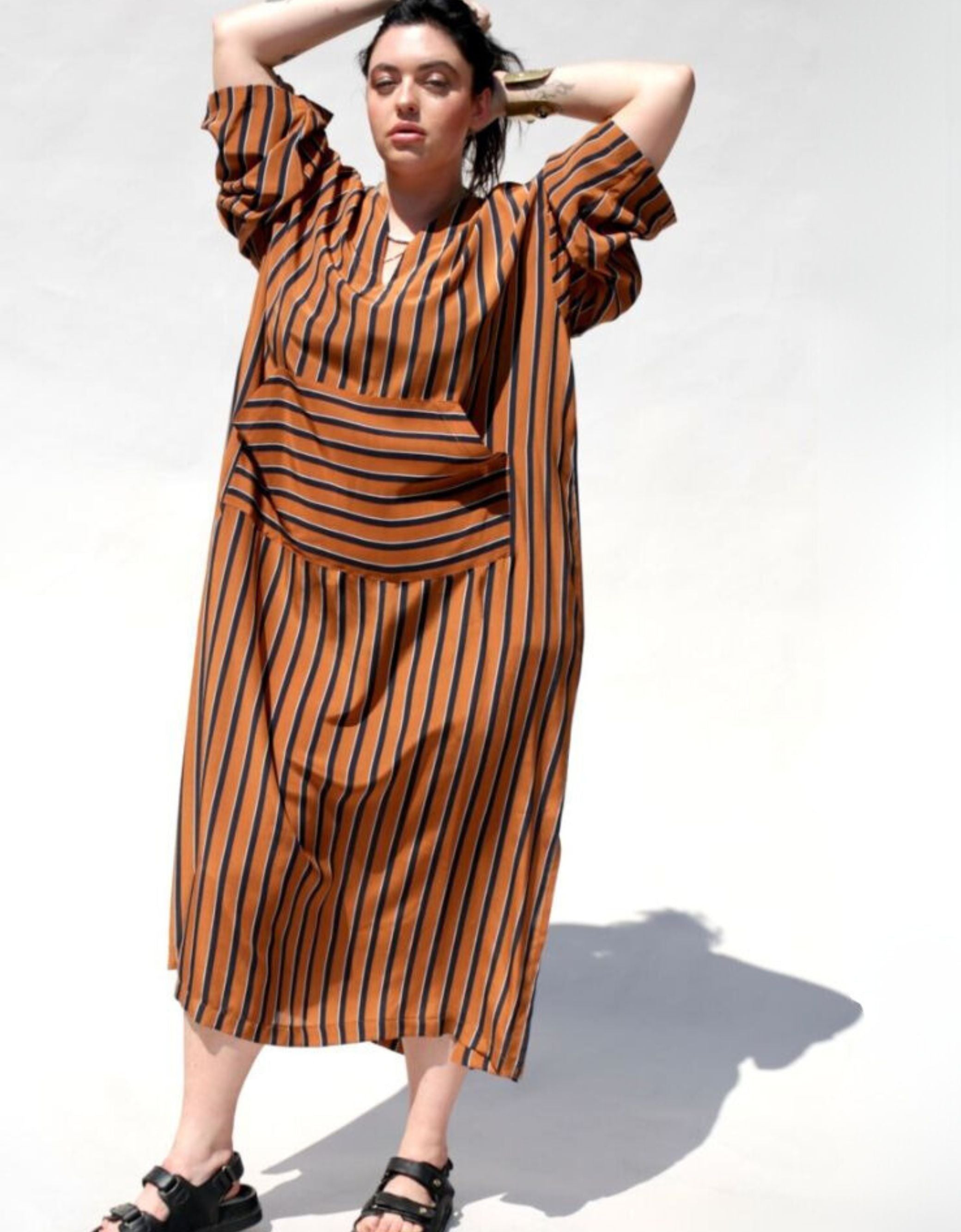 Striped Jallaba Kaftan