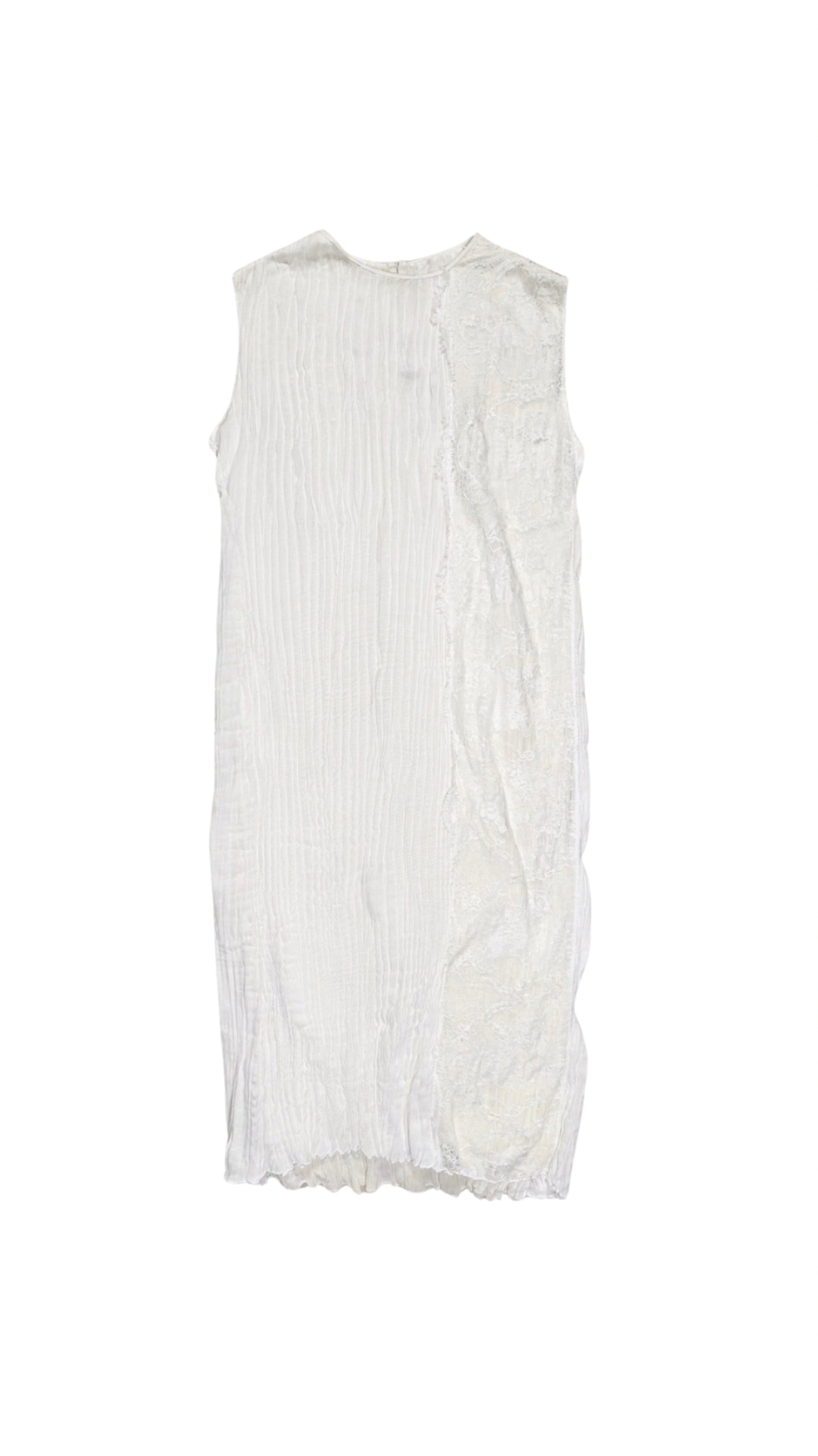 Phoebe Pleated Lace Gown - Ivory
