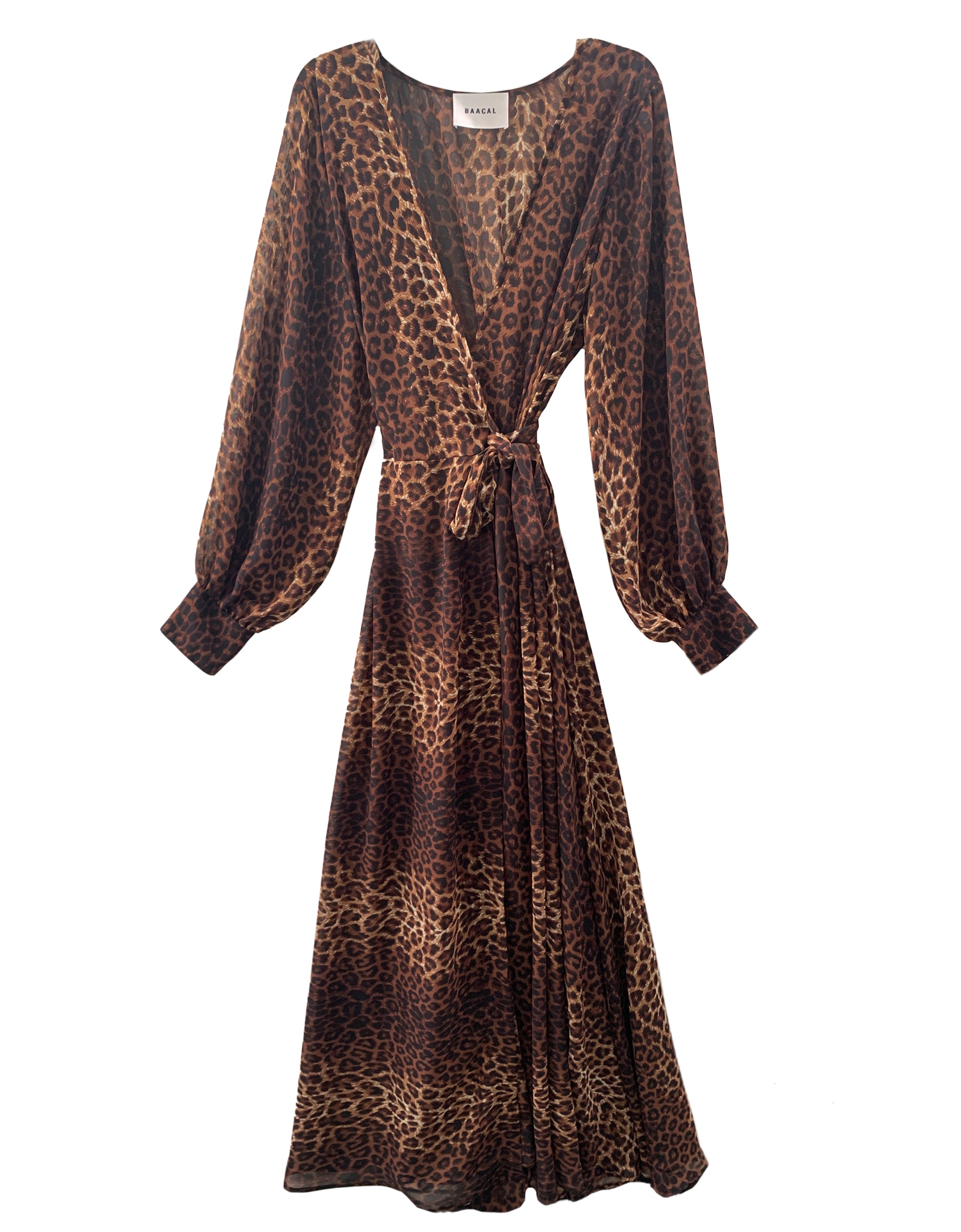 flat of the leopard wrap dress