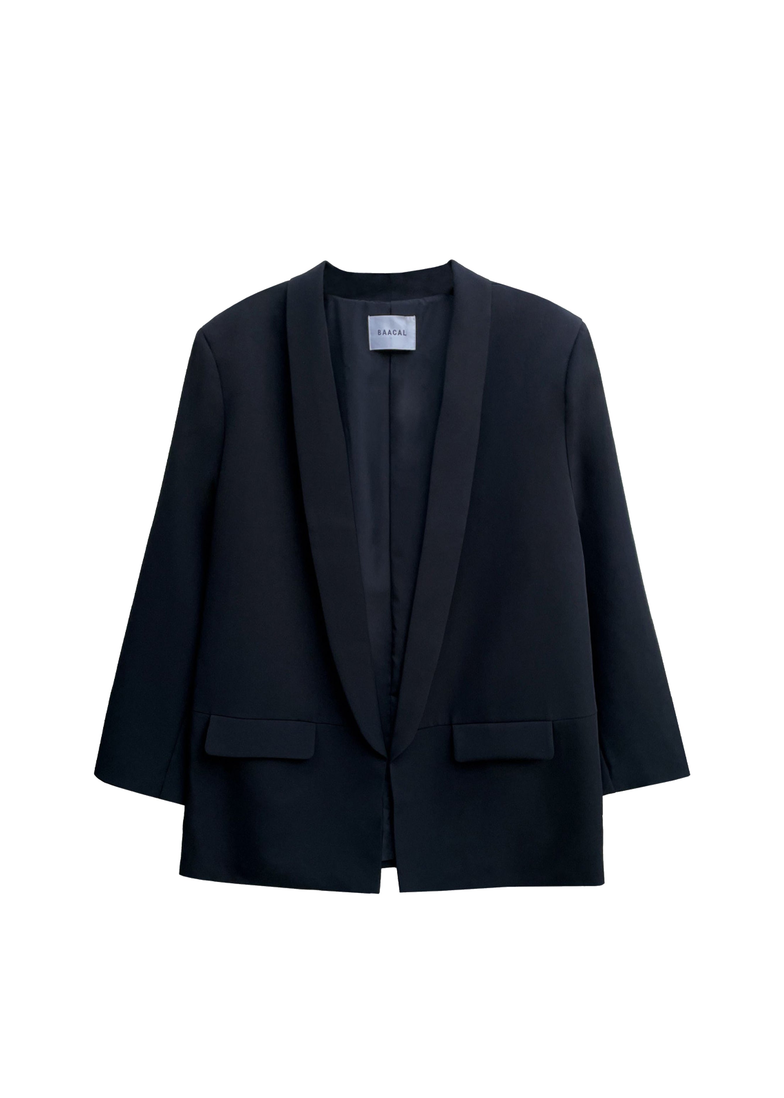 Women's black oversize classic blazer Cynthia Vincent BAACAL