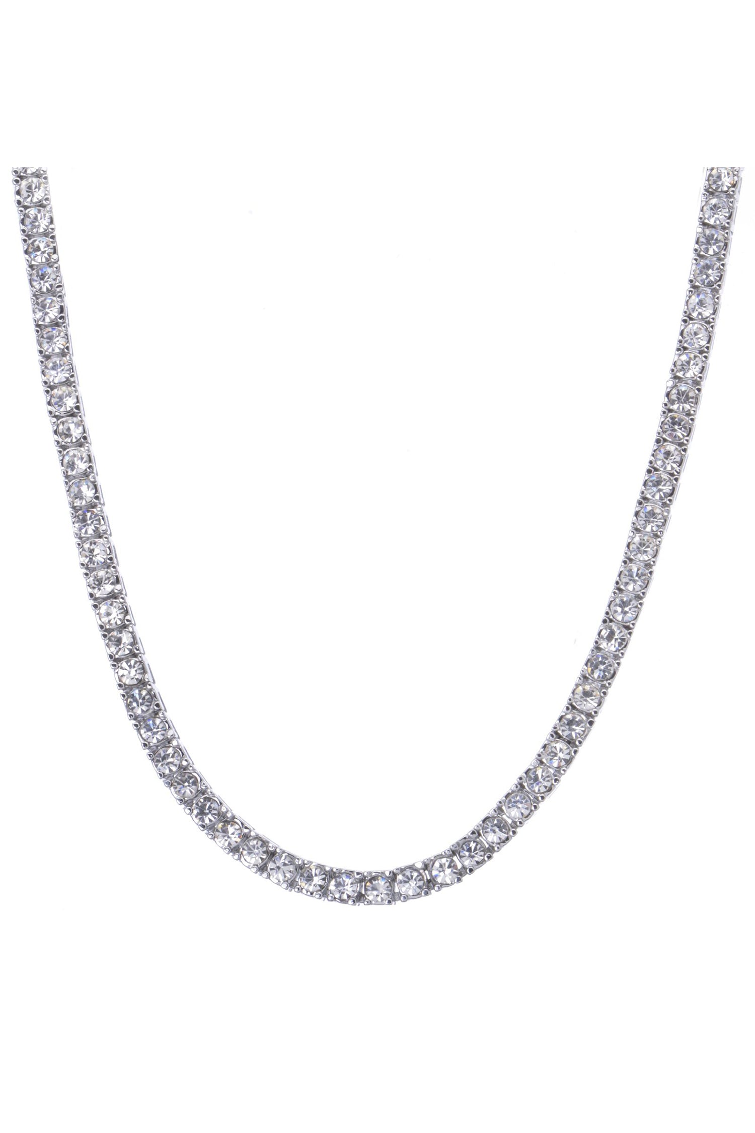The staple tennis necklace you need!  Illuminated with CZ crystals that beautifully catch light from all angles. It'll look just as great layered with other pieces as it will solo. Let your inner "Bad Girl" shine.   A classic piece you will wear for year to come.  Designed to fit "The True Size Majority" 10-22+