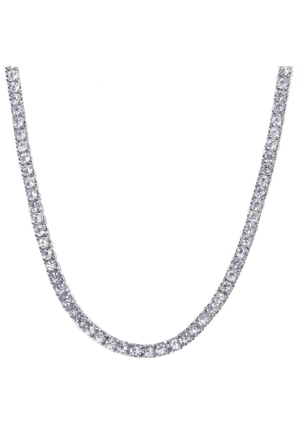 The staple tennis necklace you need!  Illuminated with CZ crystals that beautifully catch light from all angles. It'll look just as great layered with other pieces as it will solo. Let your inner "Bad Girl" shine.   A classic piece you will wear for year to come.  Designed to fit "The True Size Majority" 10-22+