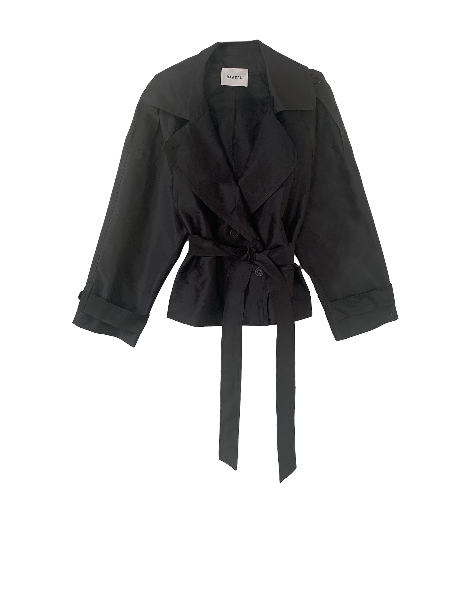 ジプソフィアShort Trench Coat ブラック ジプソフィアShort Trench Coat ブラック The Frankie Shop: Navy