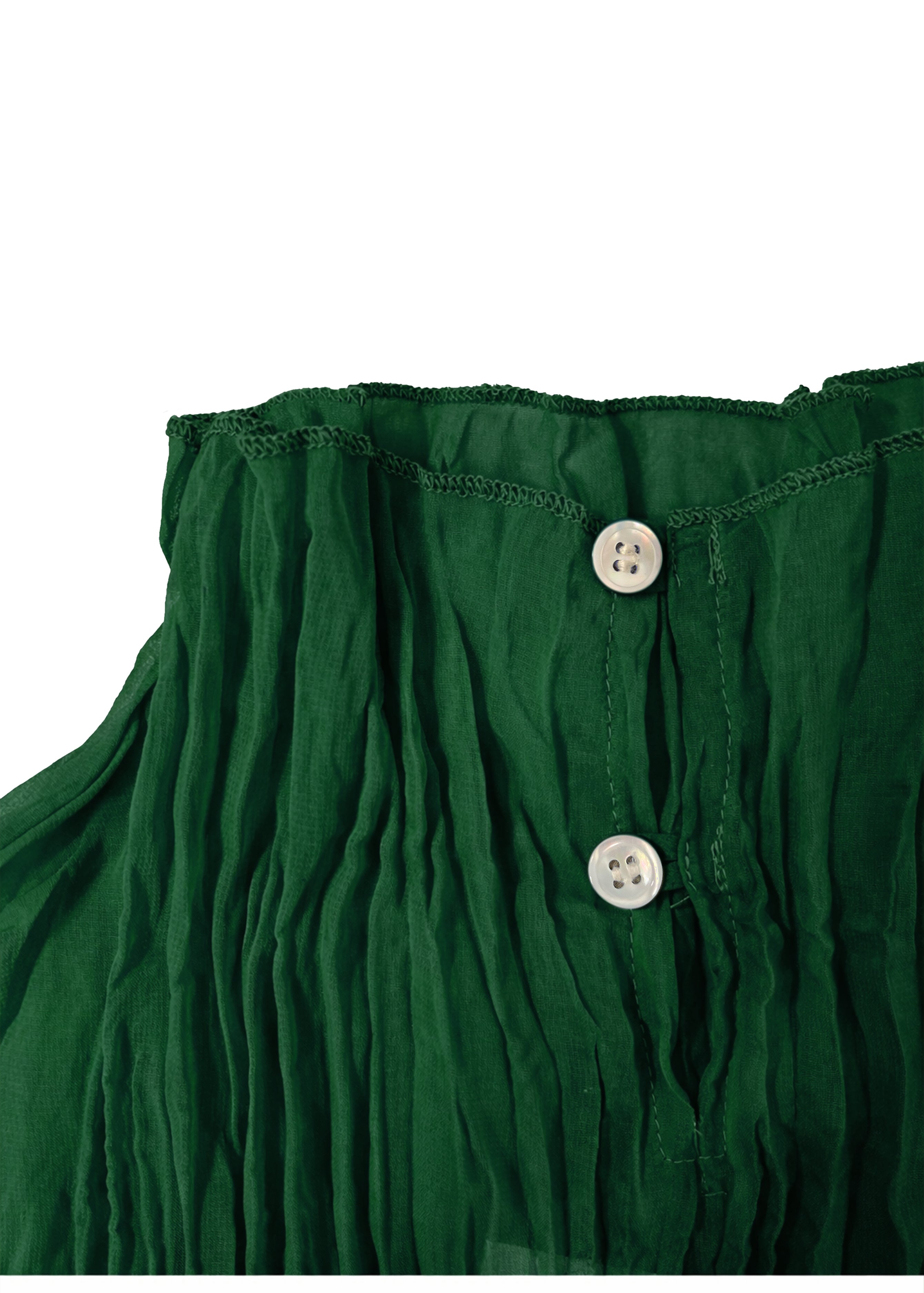 Esme pleated top back neckline detail