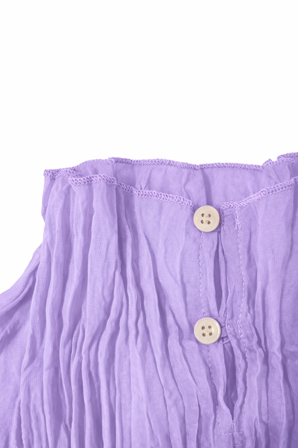 Esme pleated top flat neckline detail