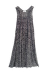 grey leopard mesh dress