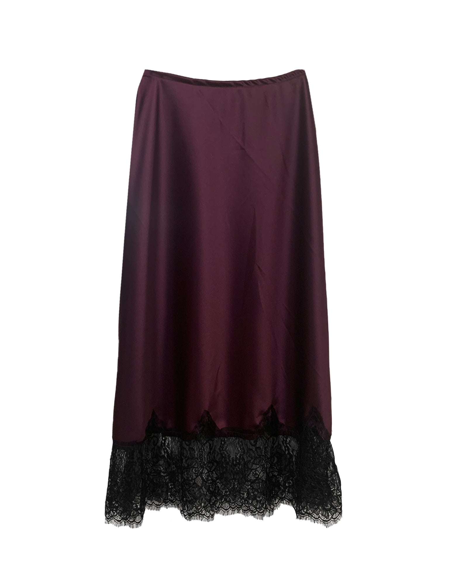 Bias Lace Slip Skirt- Aqua/ White – Baacal