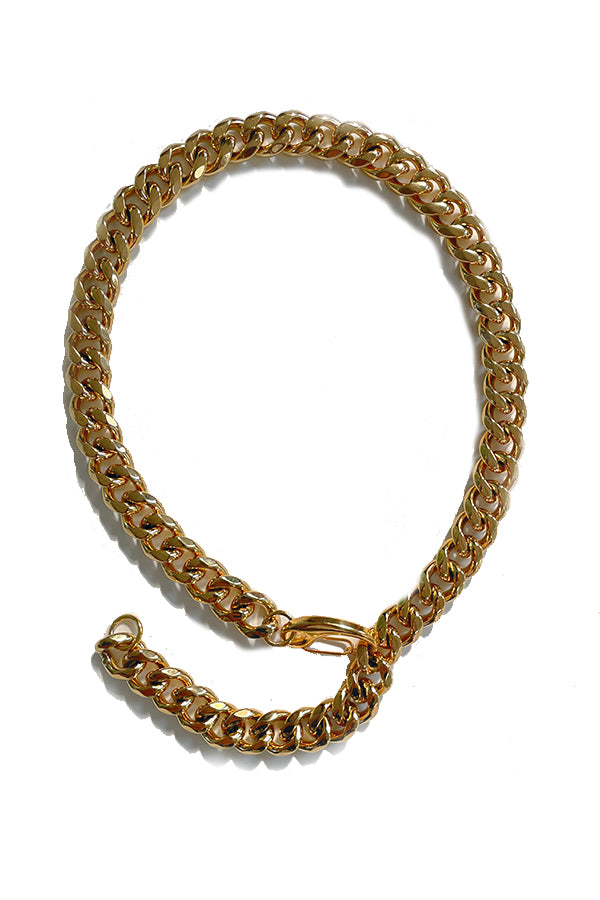 Our Cuban Gold Chain Link can be worn in so many ways. It is adjustable any length up to 24.5".  With its lobster claw clasp, you can wear it as a choker, full length, or double up as a bracelet. If you buy one piece of jewelry this season - this is the one.   A timeless, statement piece with a deep gold shine. Perfect for almost any occasion or your everyday finishing touch to your outfits.