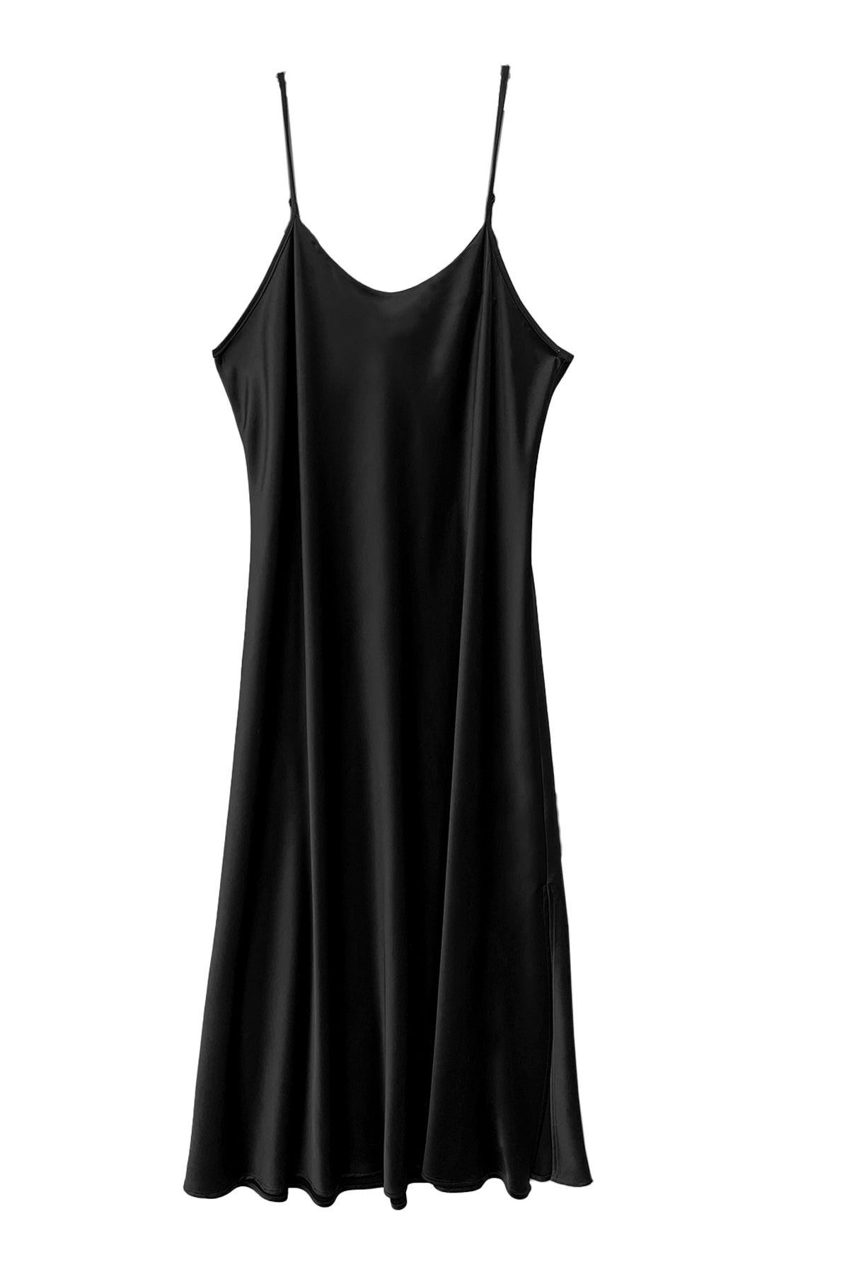 Flat of black leah dress