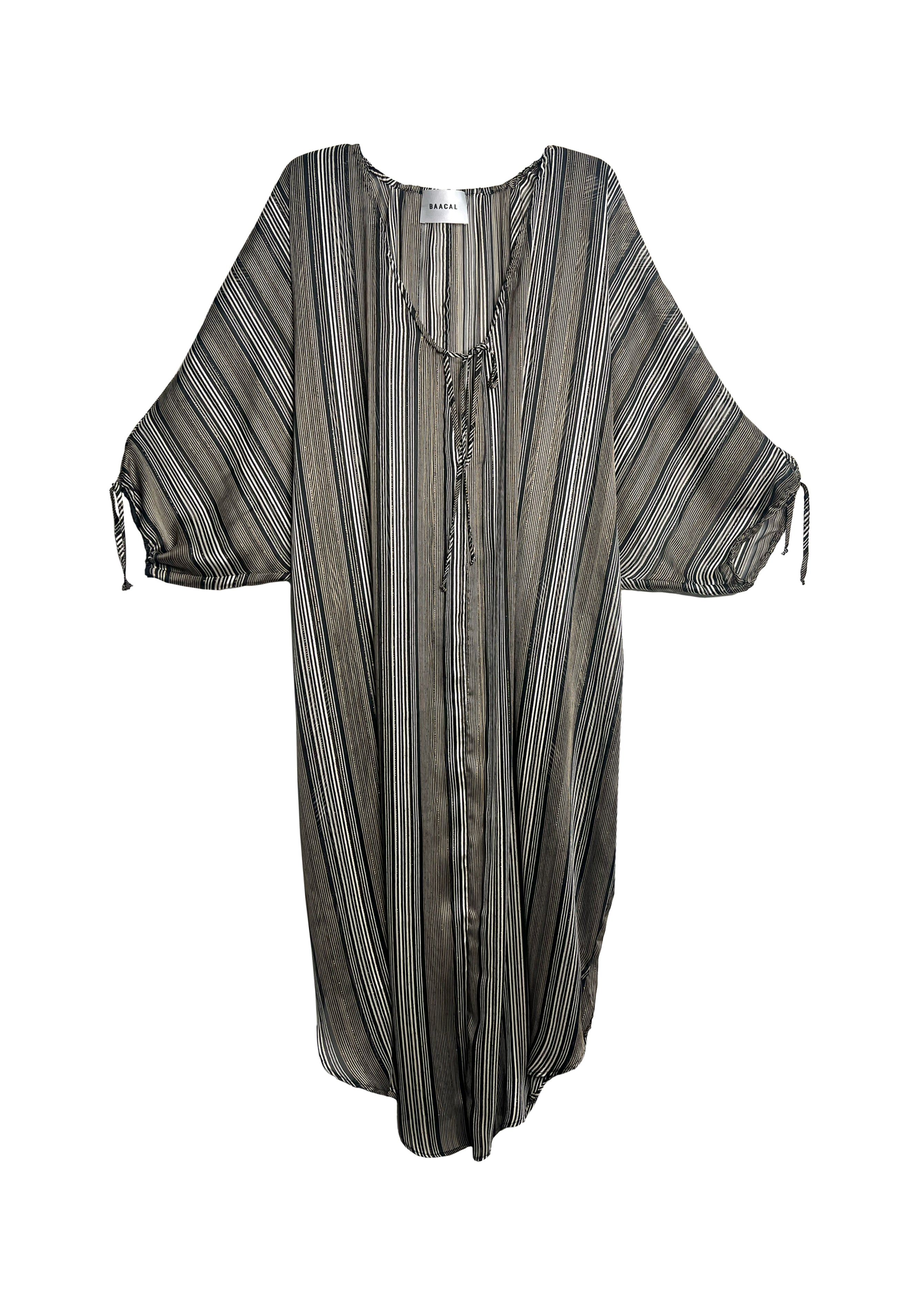Maxine Kaftan- Gold Black Stripe