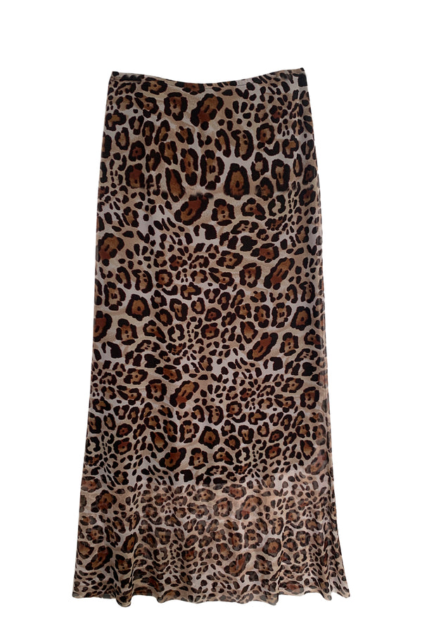 Leopard Mesh Skirt - Designed to fit the "True Size Majority" 10+