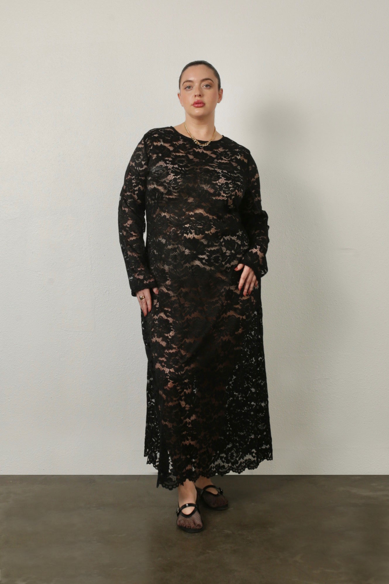 Novack Lace Dress- Black