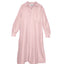 Long Dupioni Shirt Dress in Light Pink