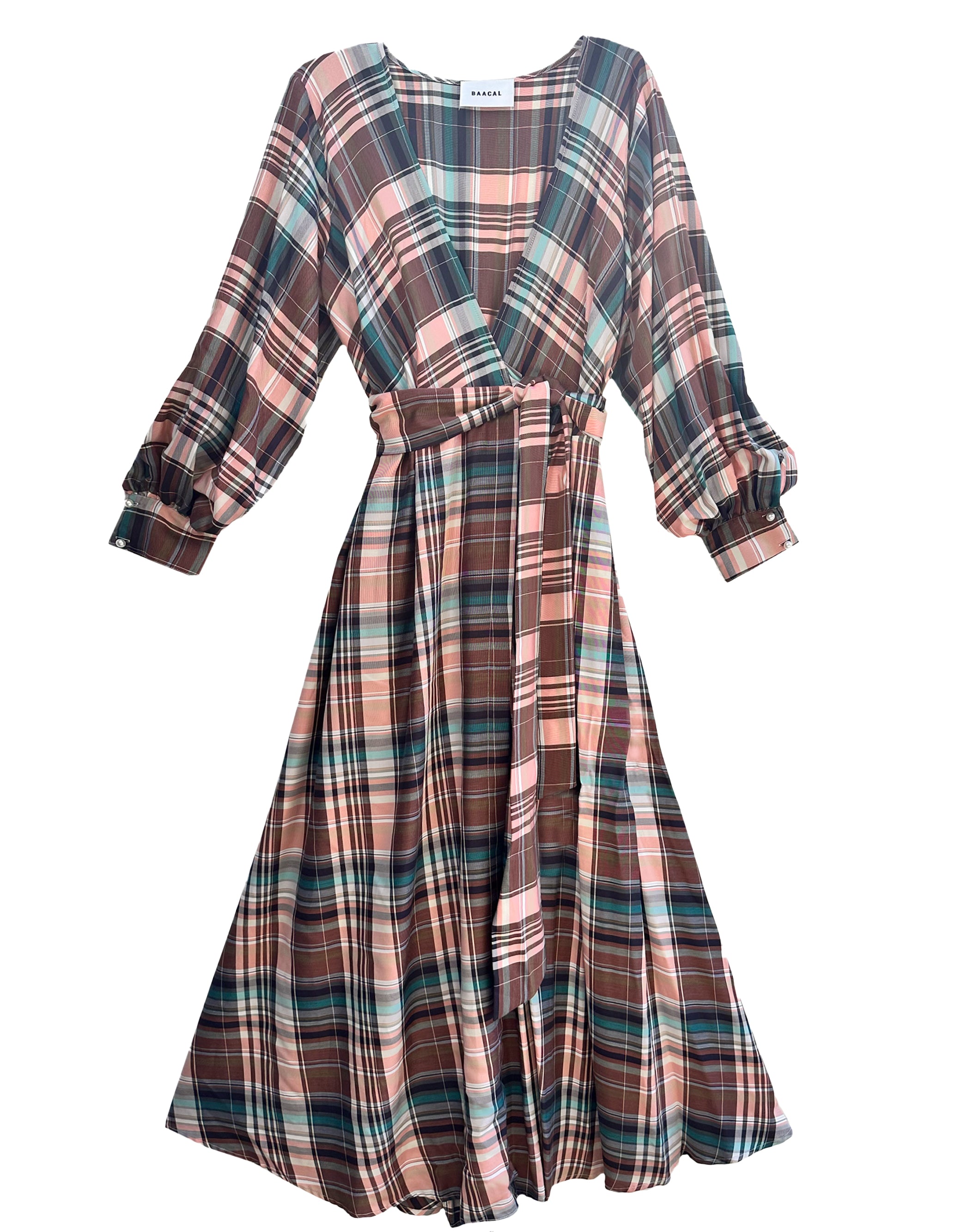 Wrap Dress In Black/White Polka Dot By Cynthia Vincent – Baacal