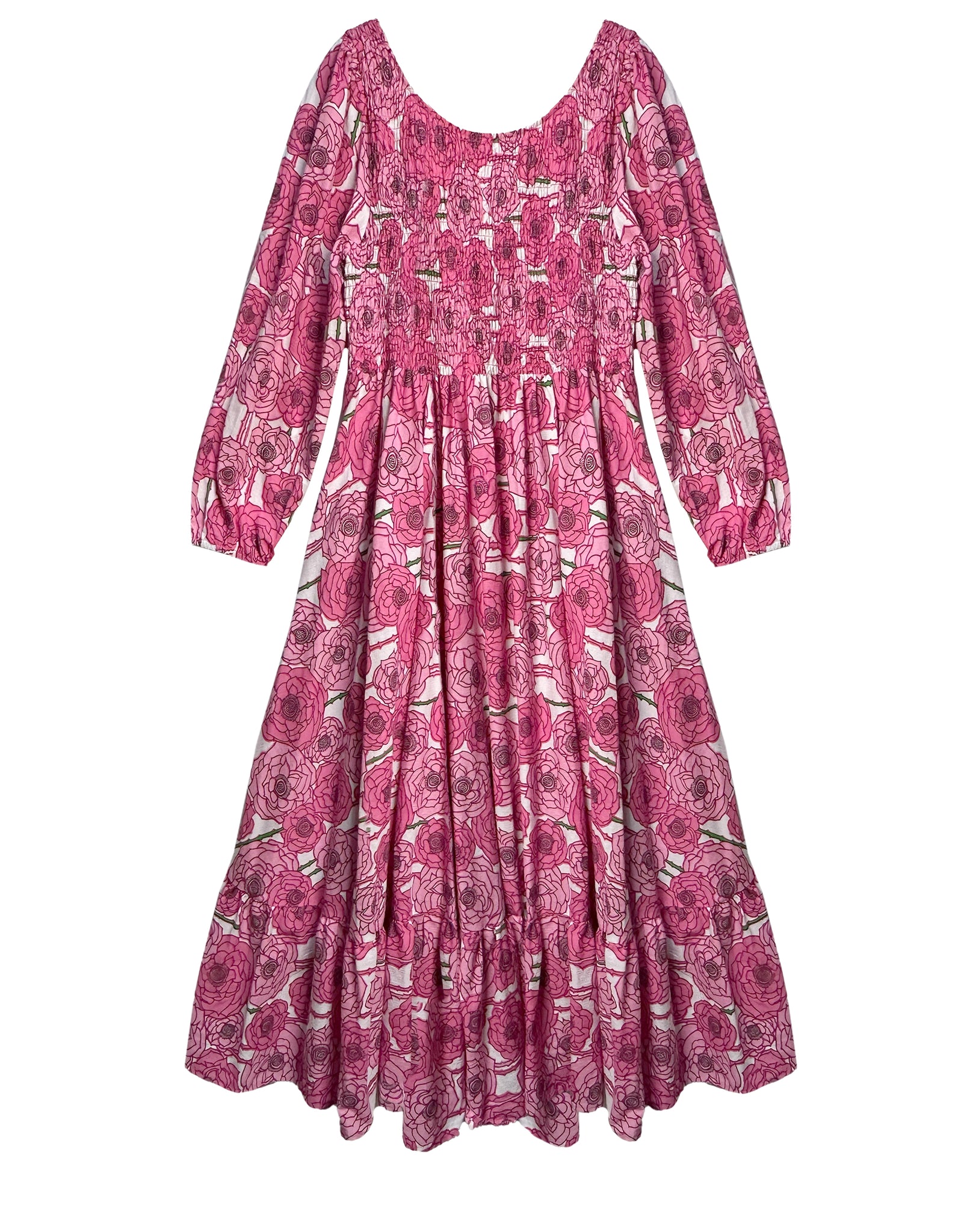 Remy Midi Dress- Pink Peony- BAACALxBECCA Baacal Remy Midi Dress- Pink Peony- BAACALxBECCA Baacal