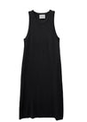 flat of the sleeveless knit dress