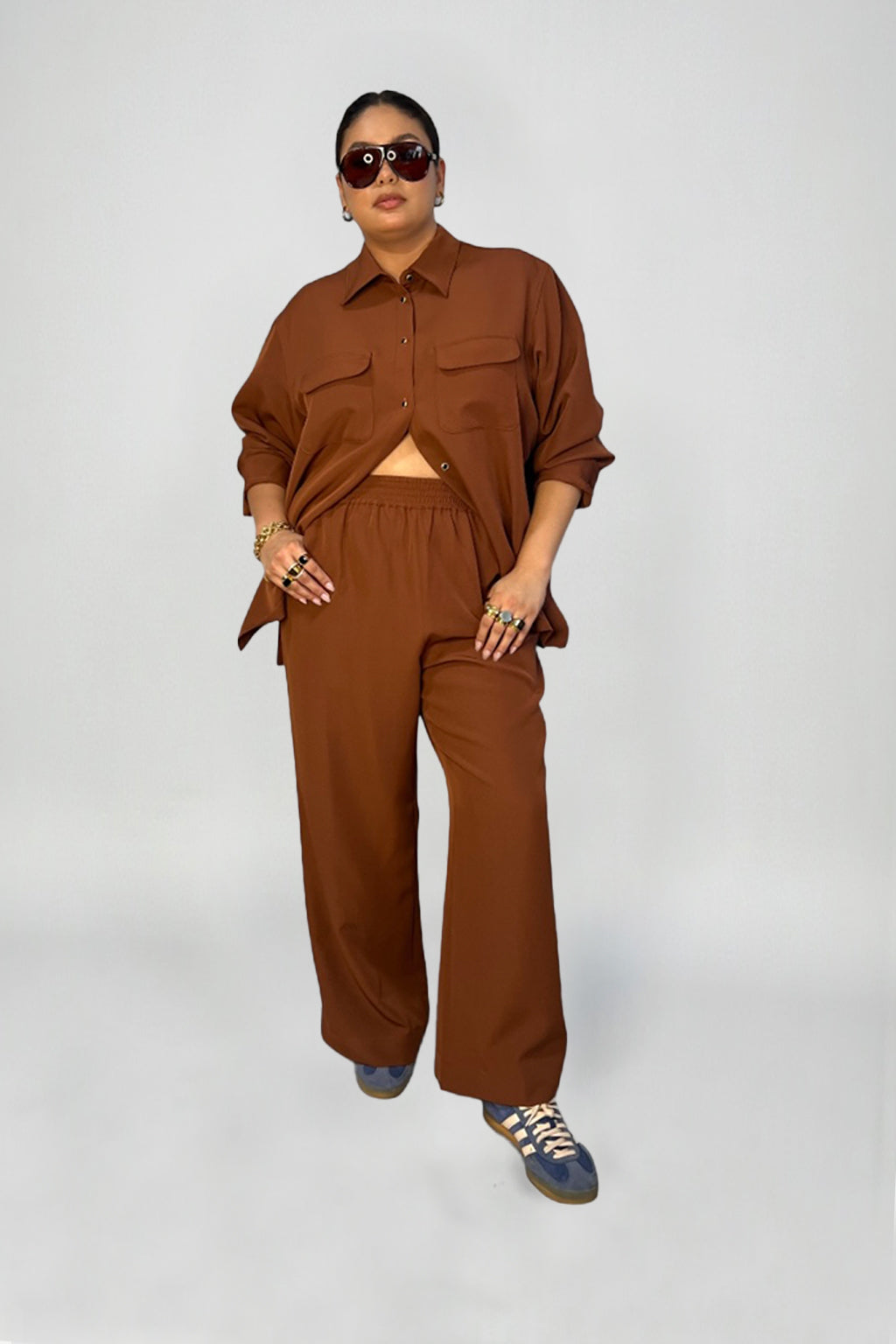 The Payton Two Pocket Shirt - Terracotta